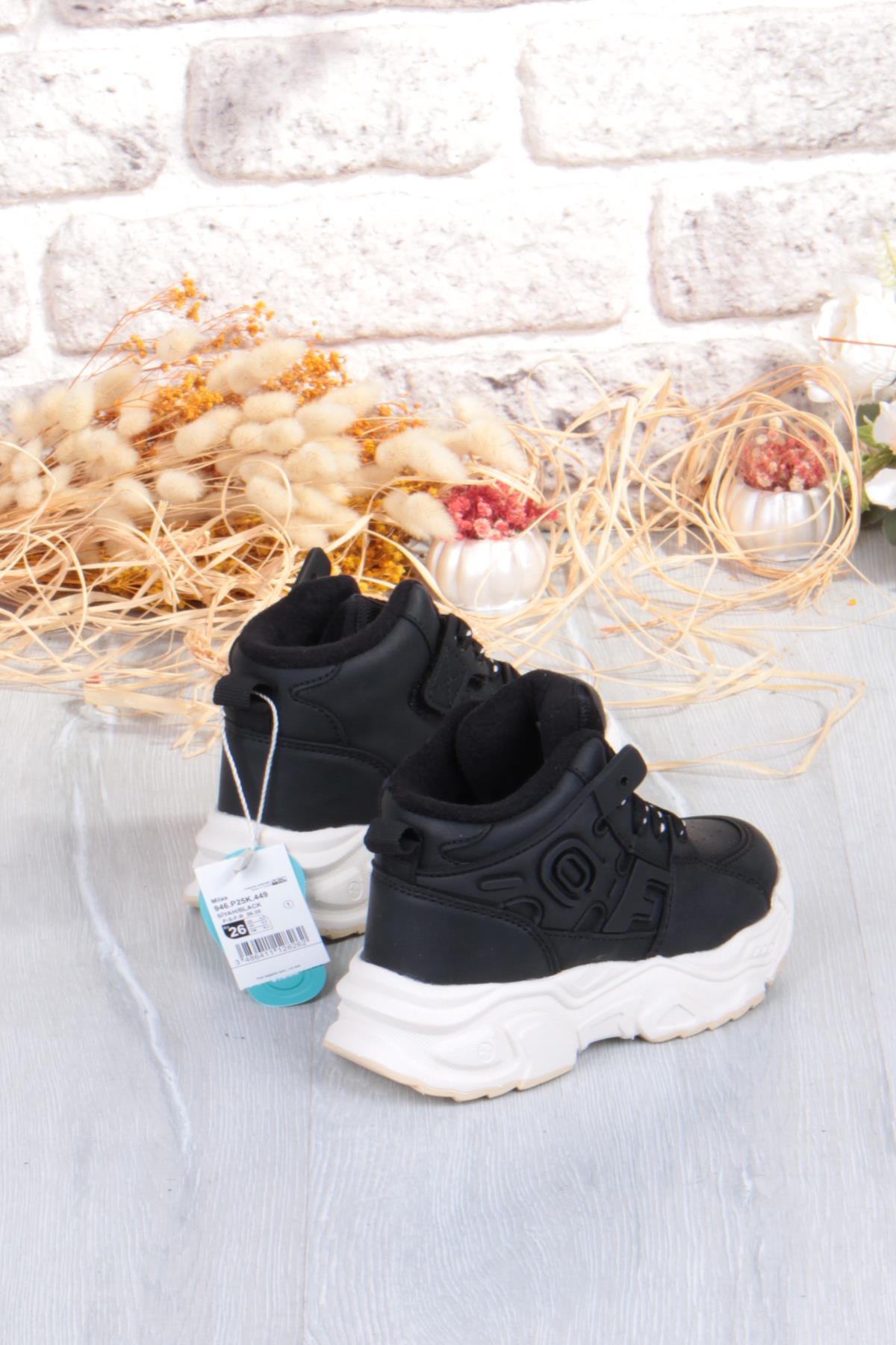 946.P25K.449 Milas Siyah Rahat Hafif Çocuk Bot - Görsel 5