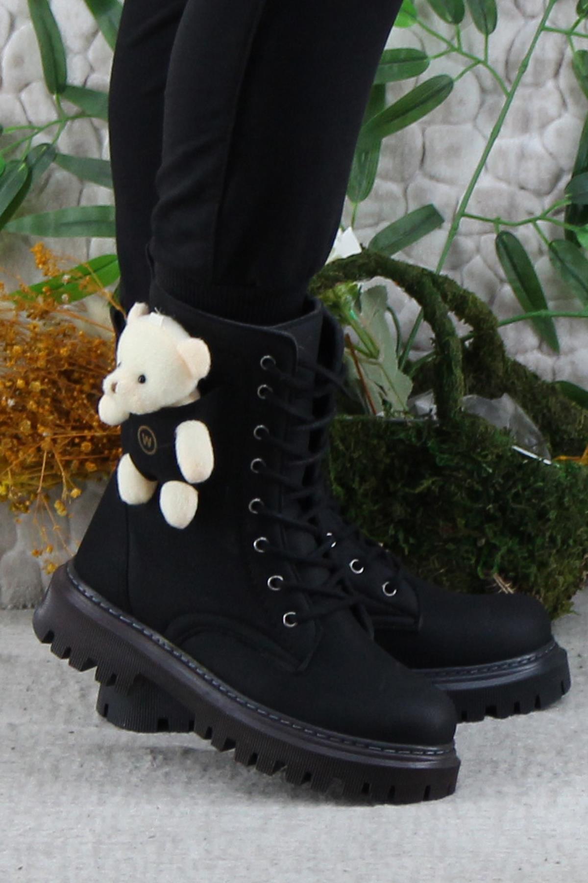 Wnt 2961 Anatomik Sıcak Astar Kaymaz Taban Postal Kız Çocuk Bot - Görsel 2