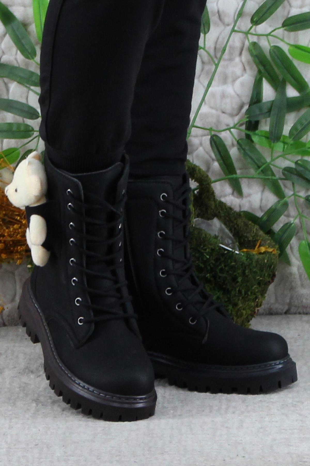 Wnt 2961 Anatomik Sıcak Astar Kaymaz Taban Postal Kız Çocuk Bot - Görsel 3