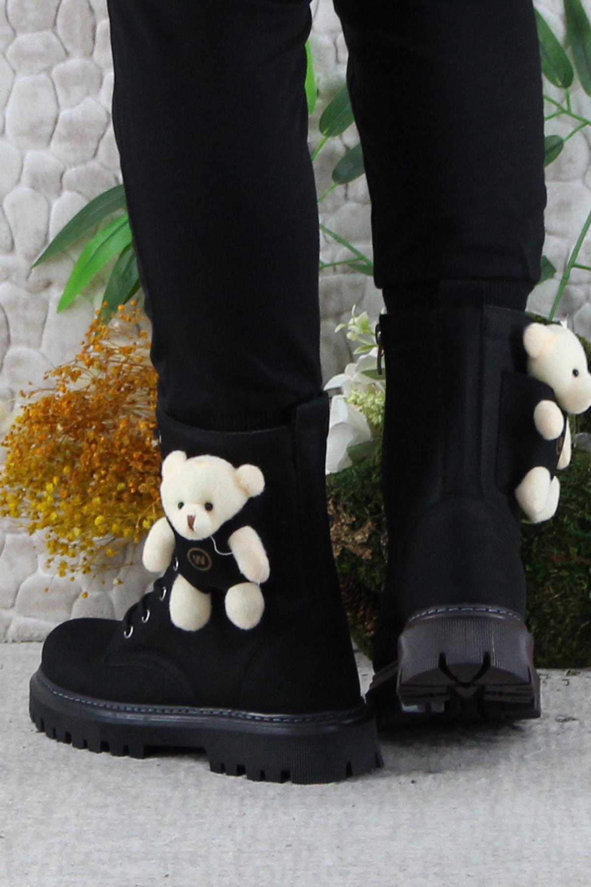 Wnt 2961 Anatomik Sıcak Astar Kaymaz Taban Postal Kız Çocuk Bot - Görsel 5