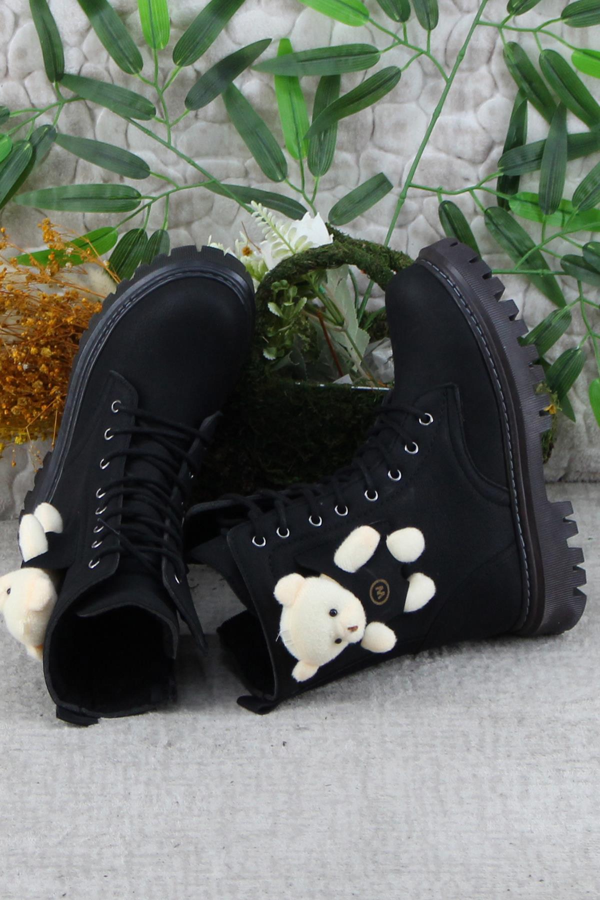 Wnt 2961 Anatomik Sıcak Astar Kaymaz Taban Postal Kız Çocuk Bot - Görsel 6