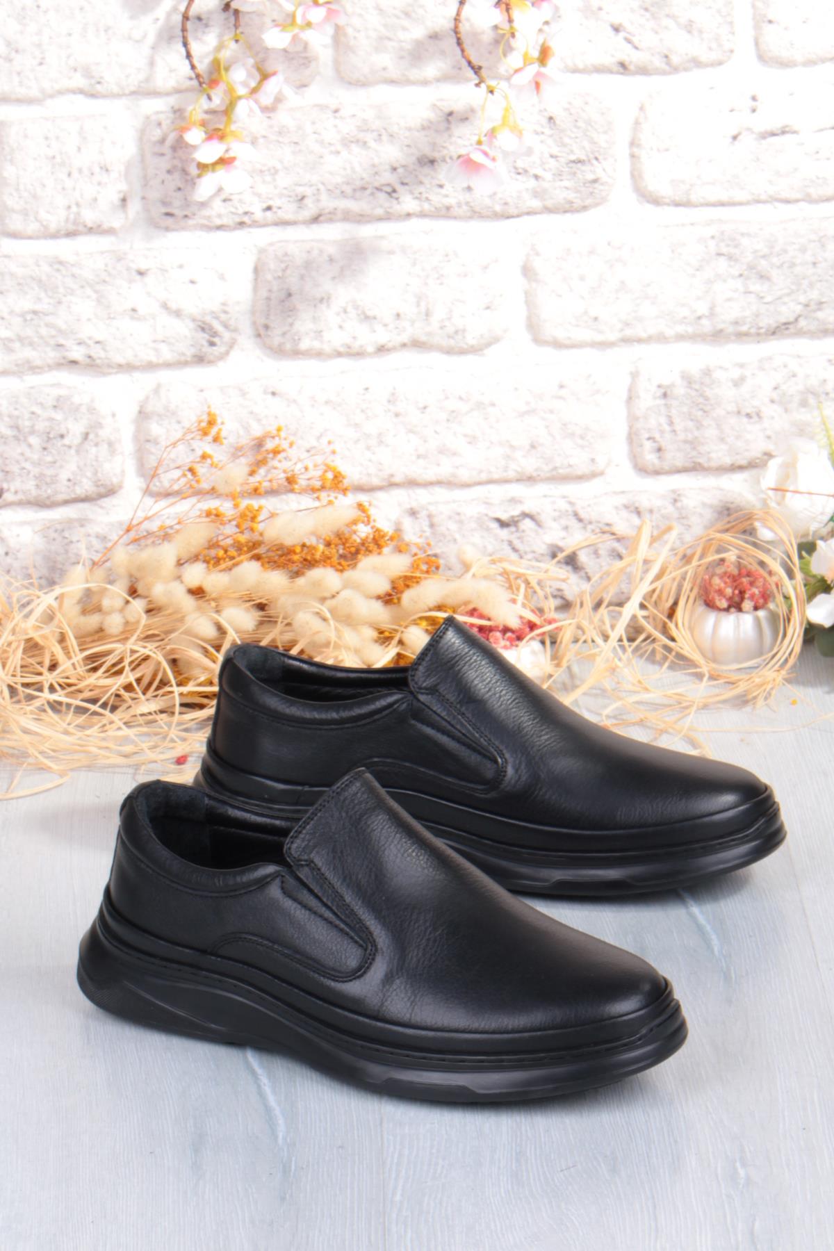 1651 Micro Klima Sistem Hakiki Deri Kauçuk Taban Erkek Ayakkabı - Görsel 2