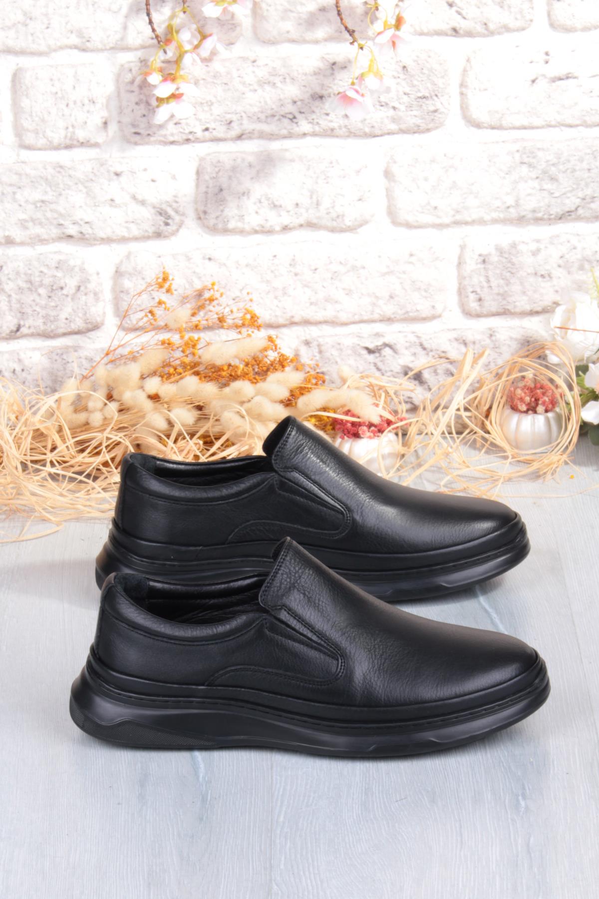 1651 Micro Klima Sistem Hakiki Deri Kauçuk Taban Erkek Ayakkabı - Görsel 3