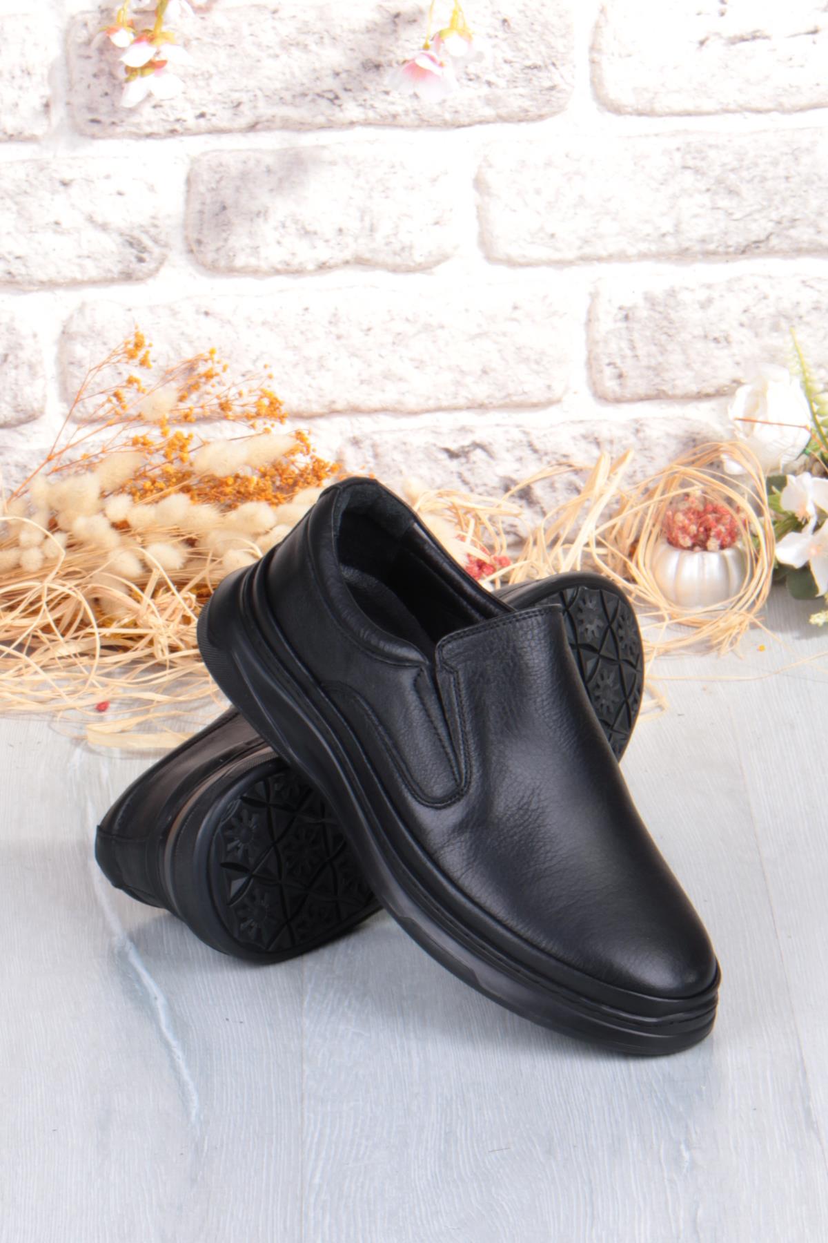 1651 Micro Klima Sistem Hakiki Deri Kauçuk Taban Erkek Ayakkabı - Görsel 8