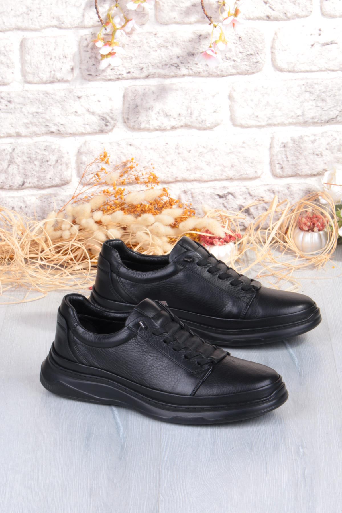 1654 Micro Klima Sistem Hakiki Deri Kauçuk Taban Erkek Ayakkabı - Görsel 2