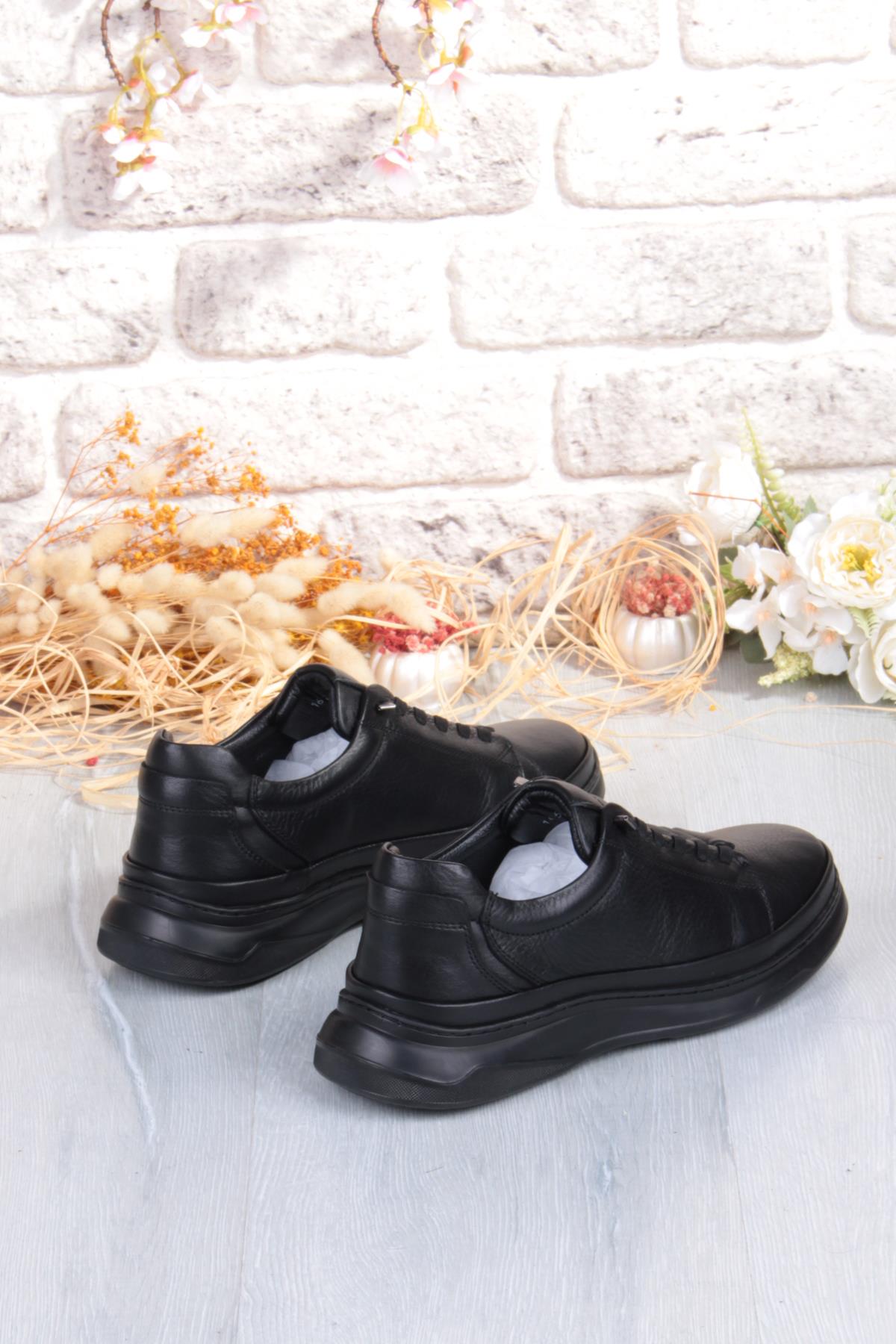 1654 Micro Klima Sistem Hakiki Deri Kauçuk Taban Erkek Ayakkabı - Görsel 7