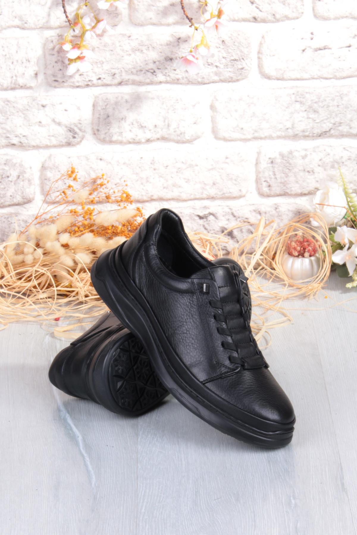 1654 Micro Klima Sistem Hakiki Deri Kauçuk Taban Erkek Ayakkabı - Görsel 8