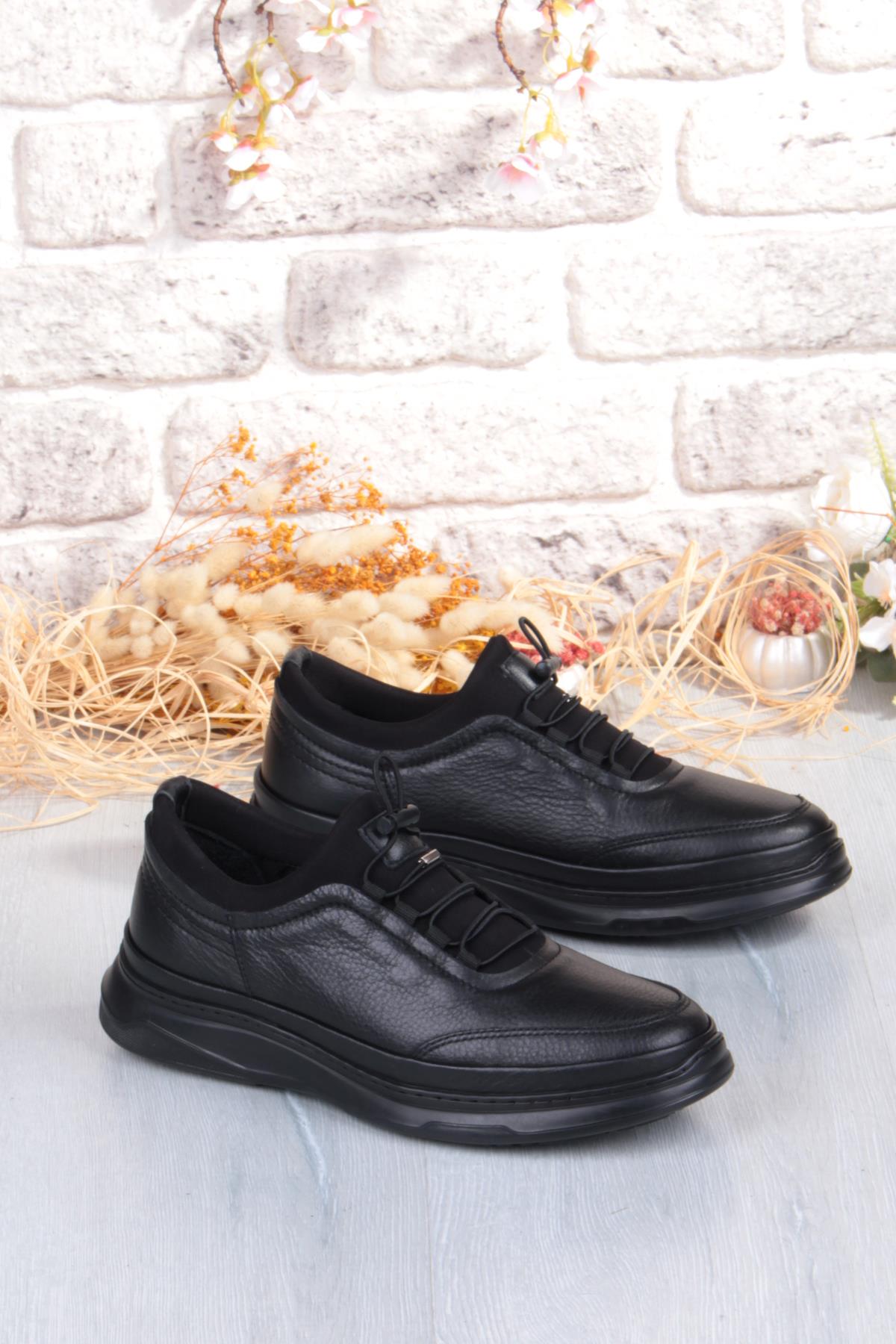 2270 Micro Klima Sistem Hakiki Deri Kauçuk Taban Erkek Ayakkabı - Görsel 2