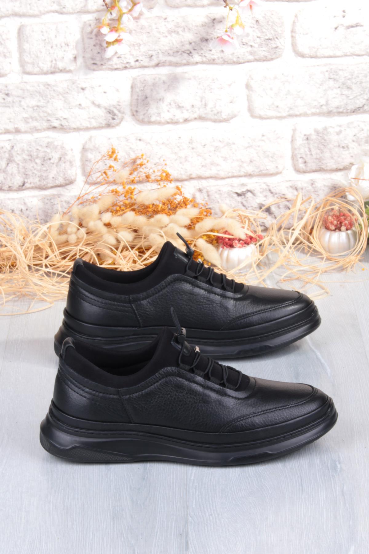 2270 Micro Klima Sistem Hakiki Deri Kauçuk Taban Erkek Ayakkabı - Görsel 3