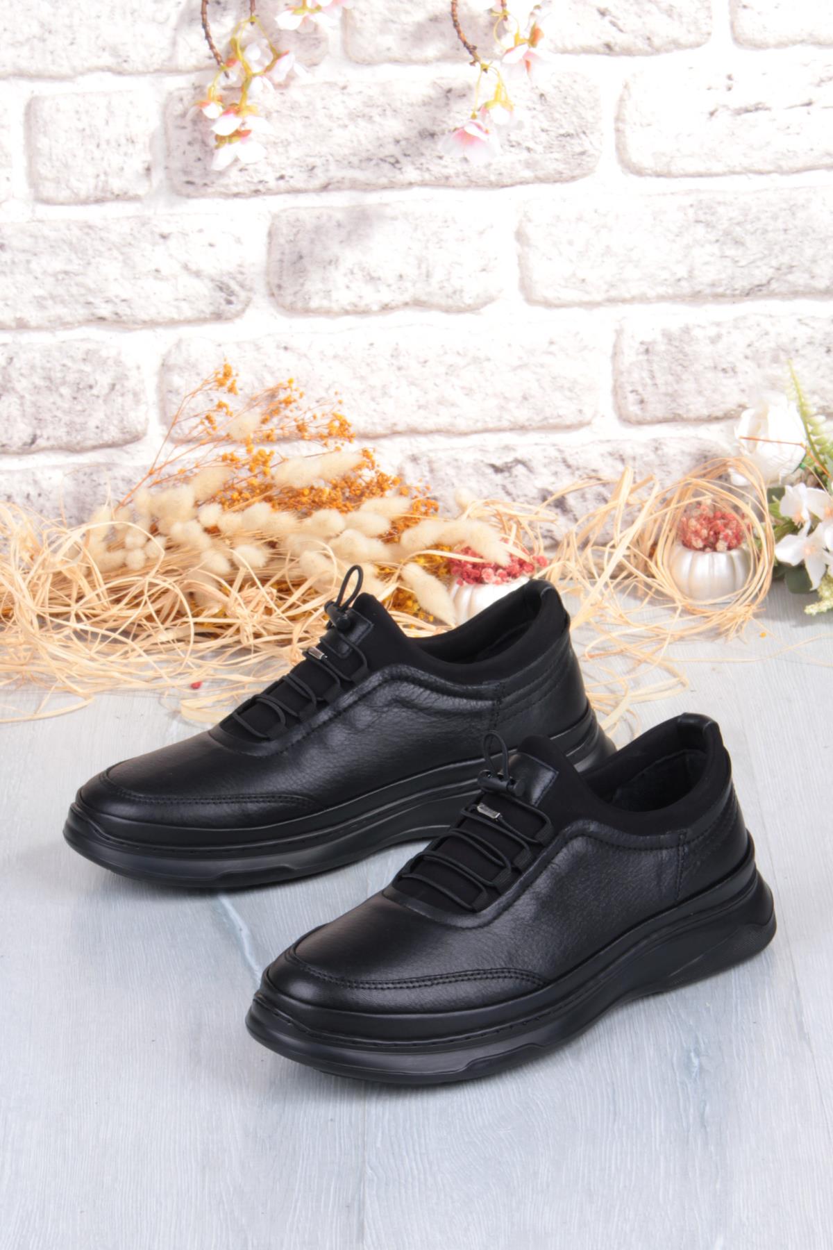 2270 Micro Klima Sistem Hakiki Deri Kauçuk Taban Erkek Ayakkabı - Görsel 5