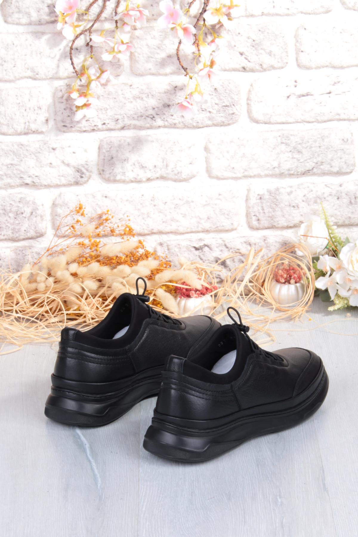 2270 Micro Klima Sistem Hakiki Deri Kauçuk Taban Erkek Ayakkabı - Görsel 7