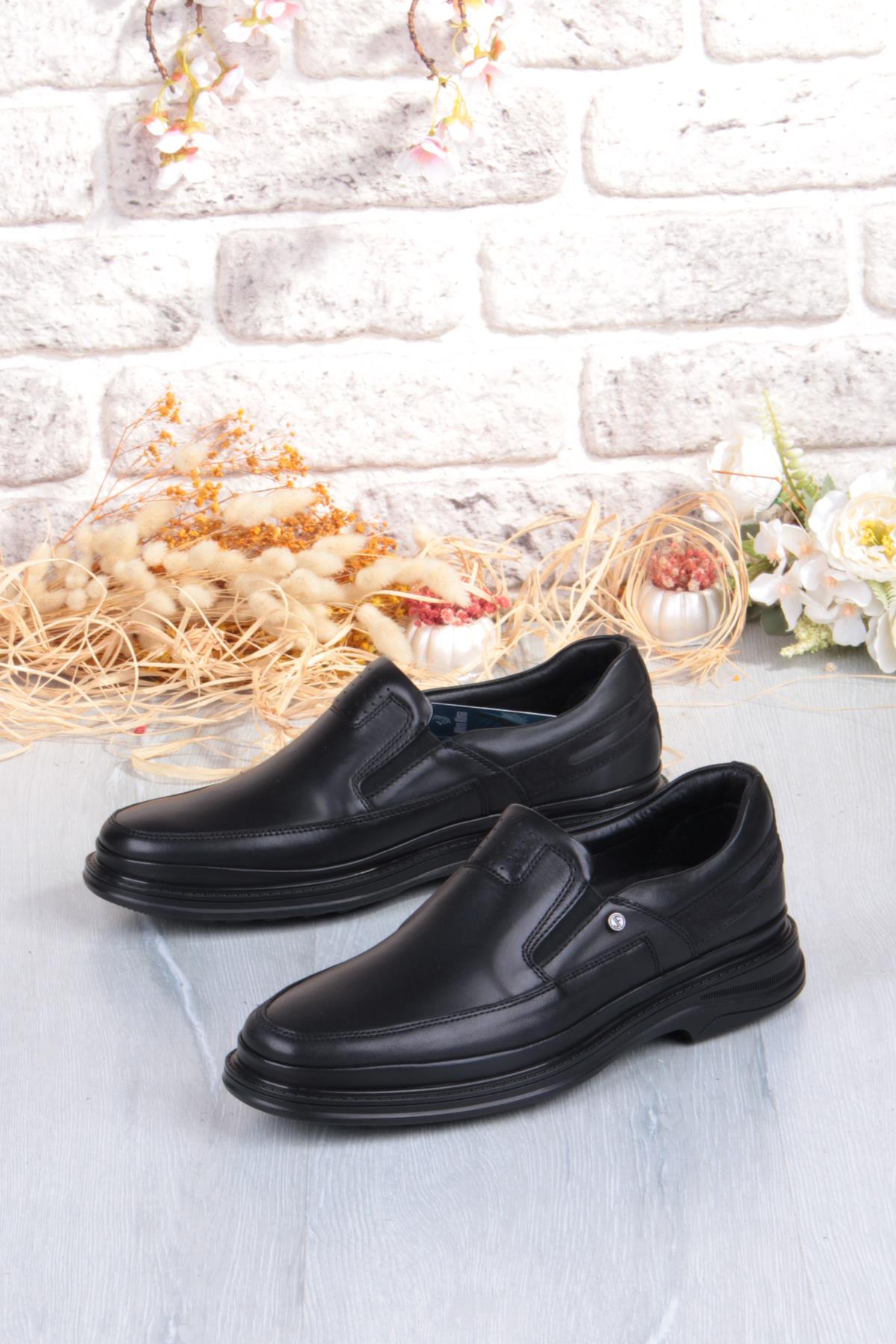 2215 Micro Klima Sistem Hakiki Deri Kauçuk Taban Erkek Ayakkabı - Görsel 5