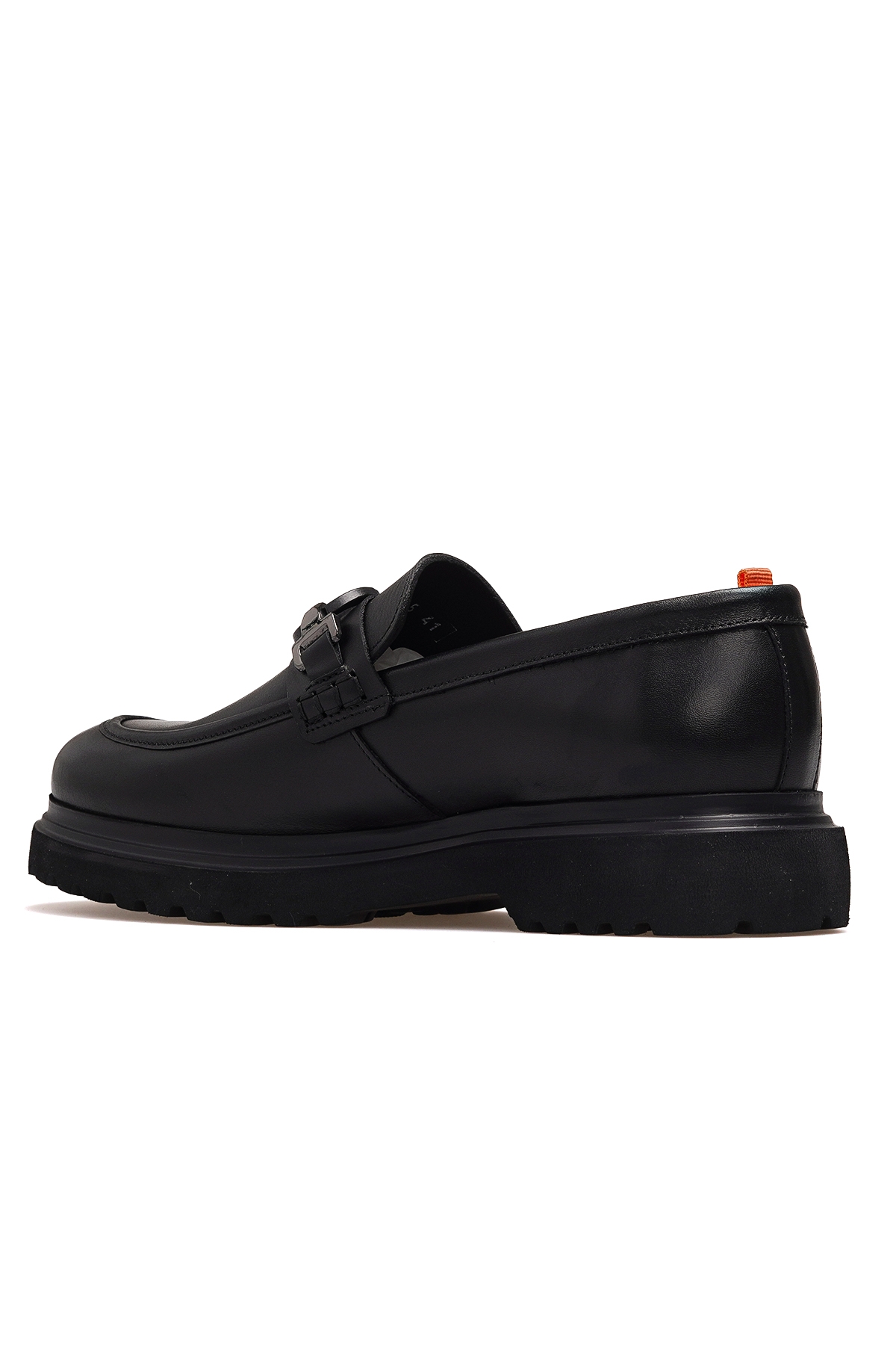 Erkek Deri Loafer Günlük Ayakkabı 25k Ykö-19578 M Siyah - Görsel 4