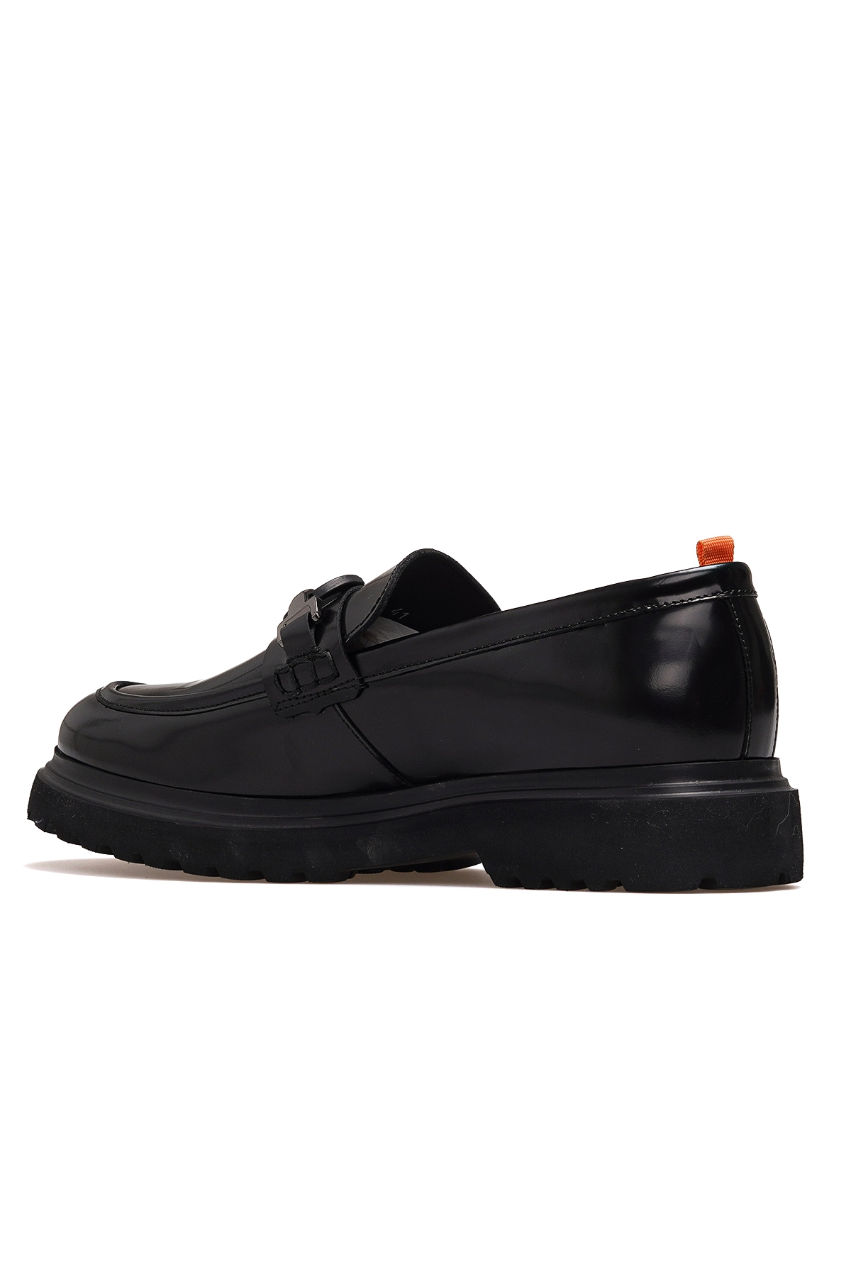 Erkek Deri Loafer Günlük Ayakkabı 25k Ykö-19578 M Siyah Açma - Görsel 4
