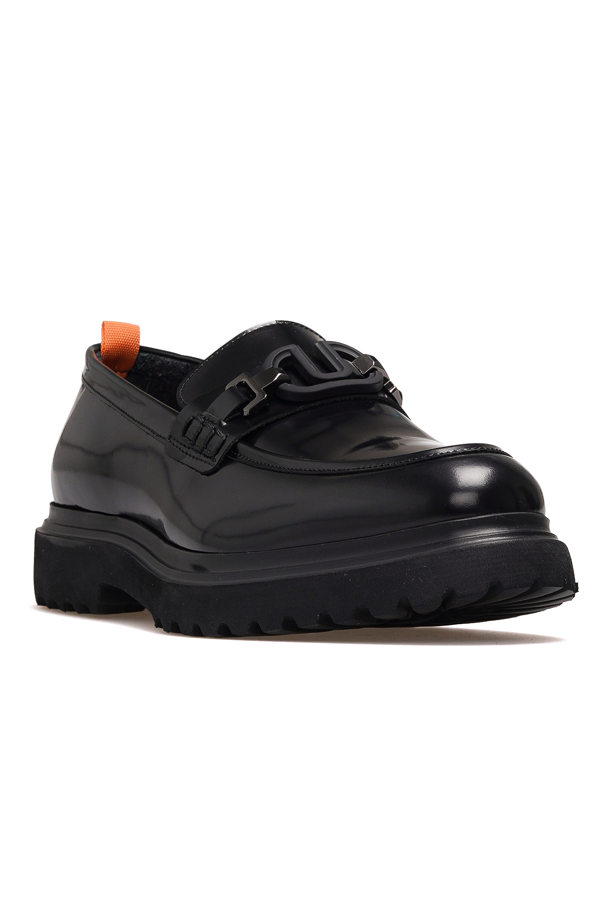 Erkek Deri Loafer Günlük Ayakkabı 25k Ykö-19578 M Siyah Açma - Görsel 5