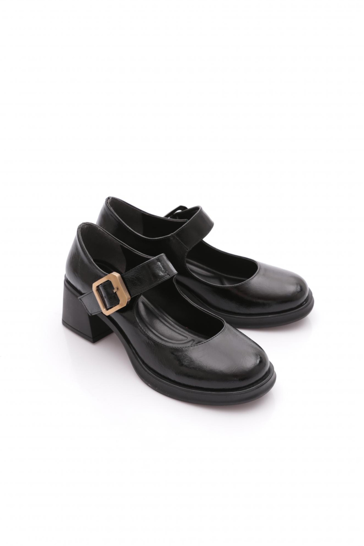 Pm386-K1360-1 Kadin Kemer Tokali Kisa Topuklu Ayakkabi - Görsel 3