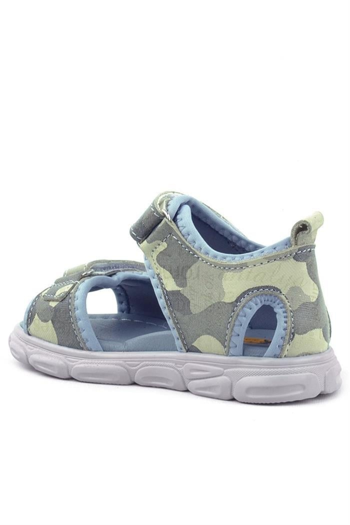 Wisps Hakiki Deri Bej Kamuflaj Bebek Sandalet - Görsel 4
