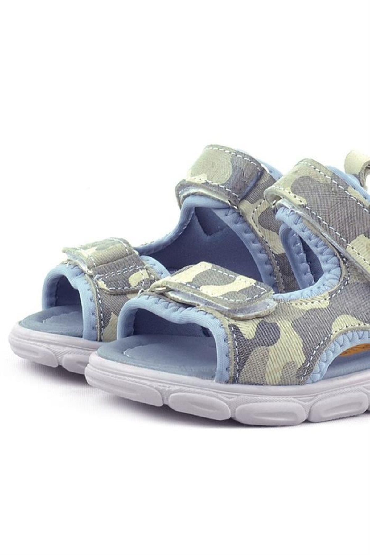Wisps Hakiki Deri Bej Kamuflaj Bebek Sandalet - Görsel 7