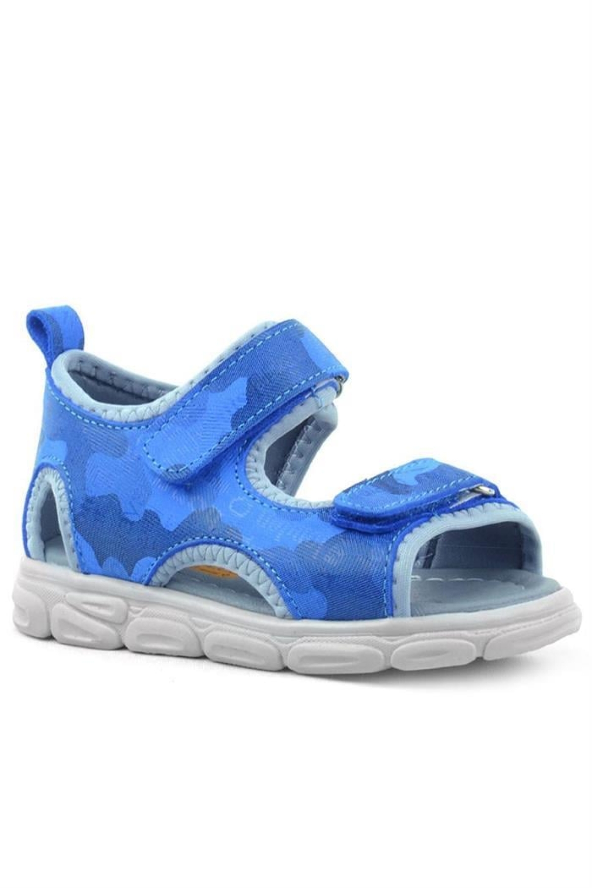 Wisps Hakiki Deri Mavi Kamuflaj Bebek Sandalet - Görsel 2