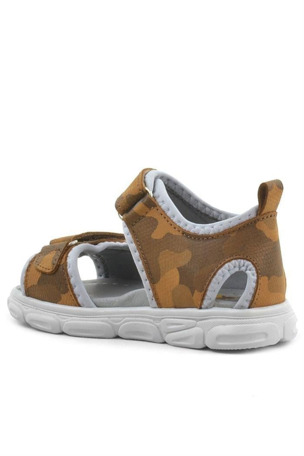 Wisps Hakiki Deri Taba Kamuflaj Bebek Sandalet - Görsel 4