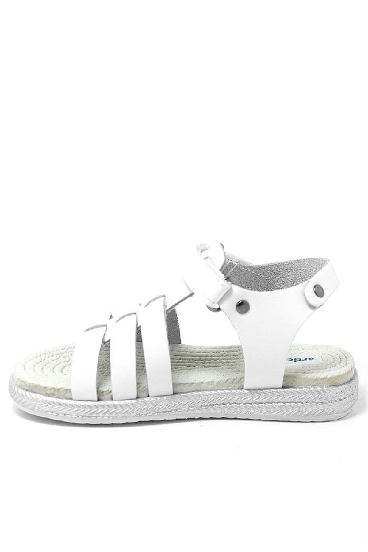 Artico Bellini Beyaz Hakiki Deri Vaketa Kız Çocuk Sandalet - Görsel 4