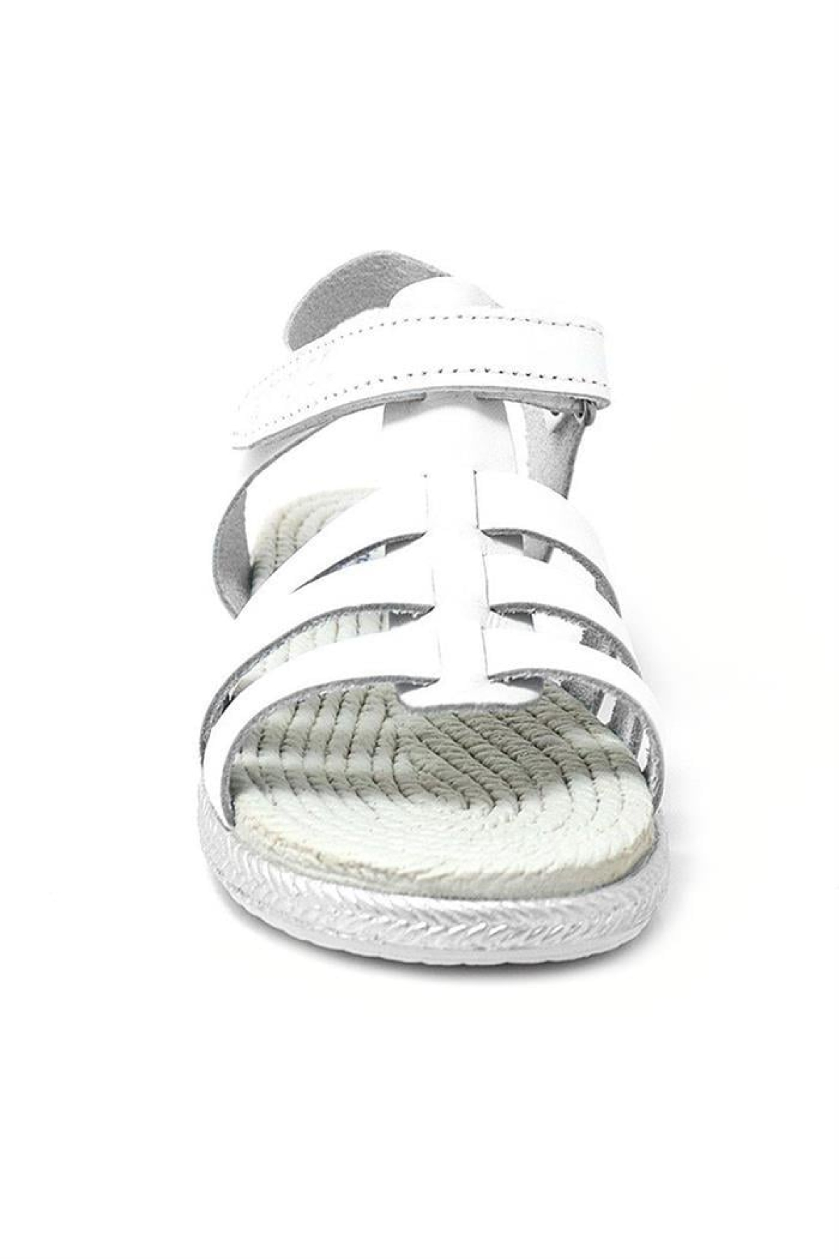 Artico Bellini Beyaz Hakiki Deri Vaketa Kız Çocuk Sandalet - Görsel 5