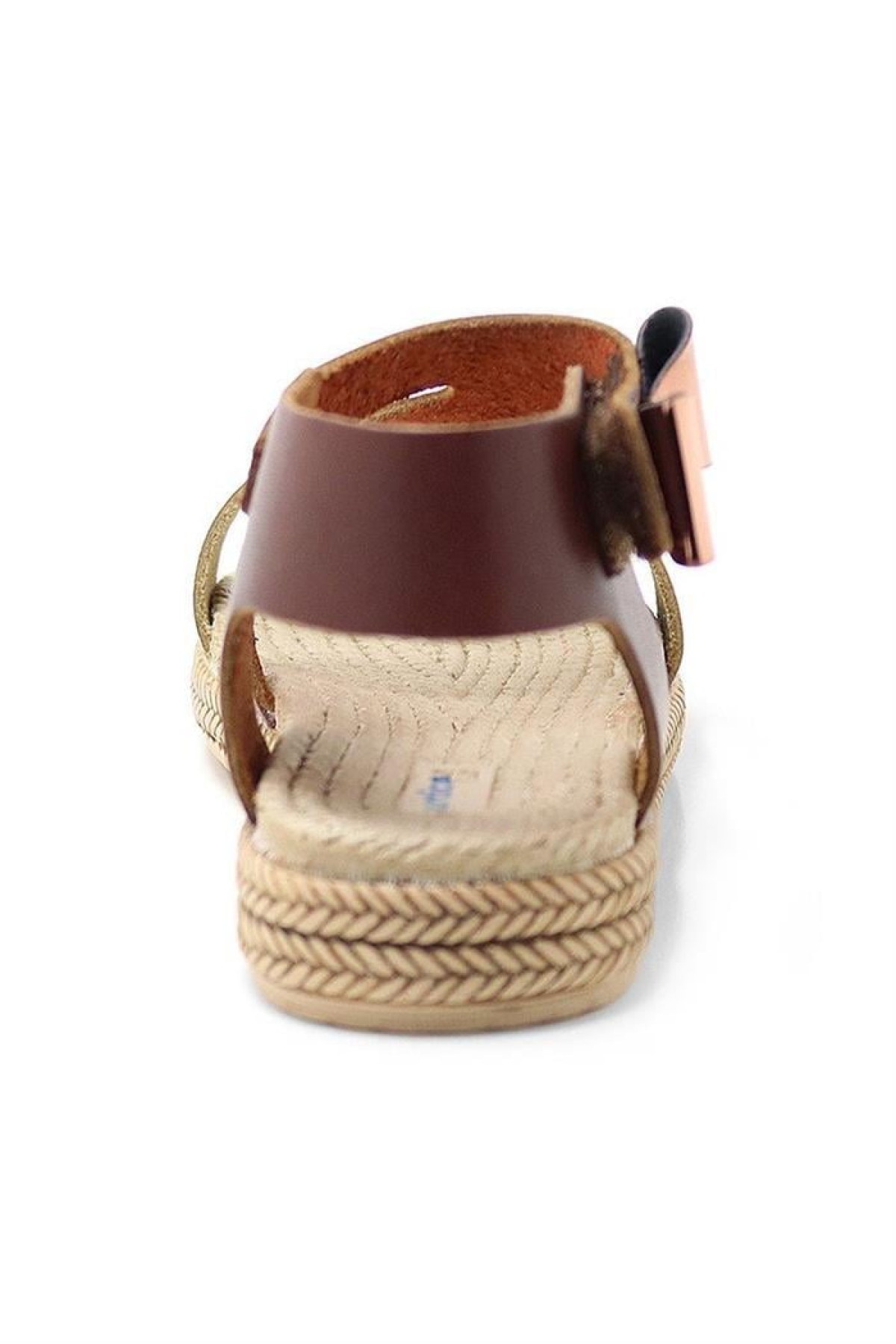 Artico Elenis Hakiki Deri Kahverengi Bakır Kız Bebek Sandalet - Görsel 6