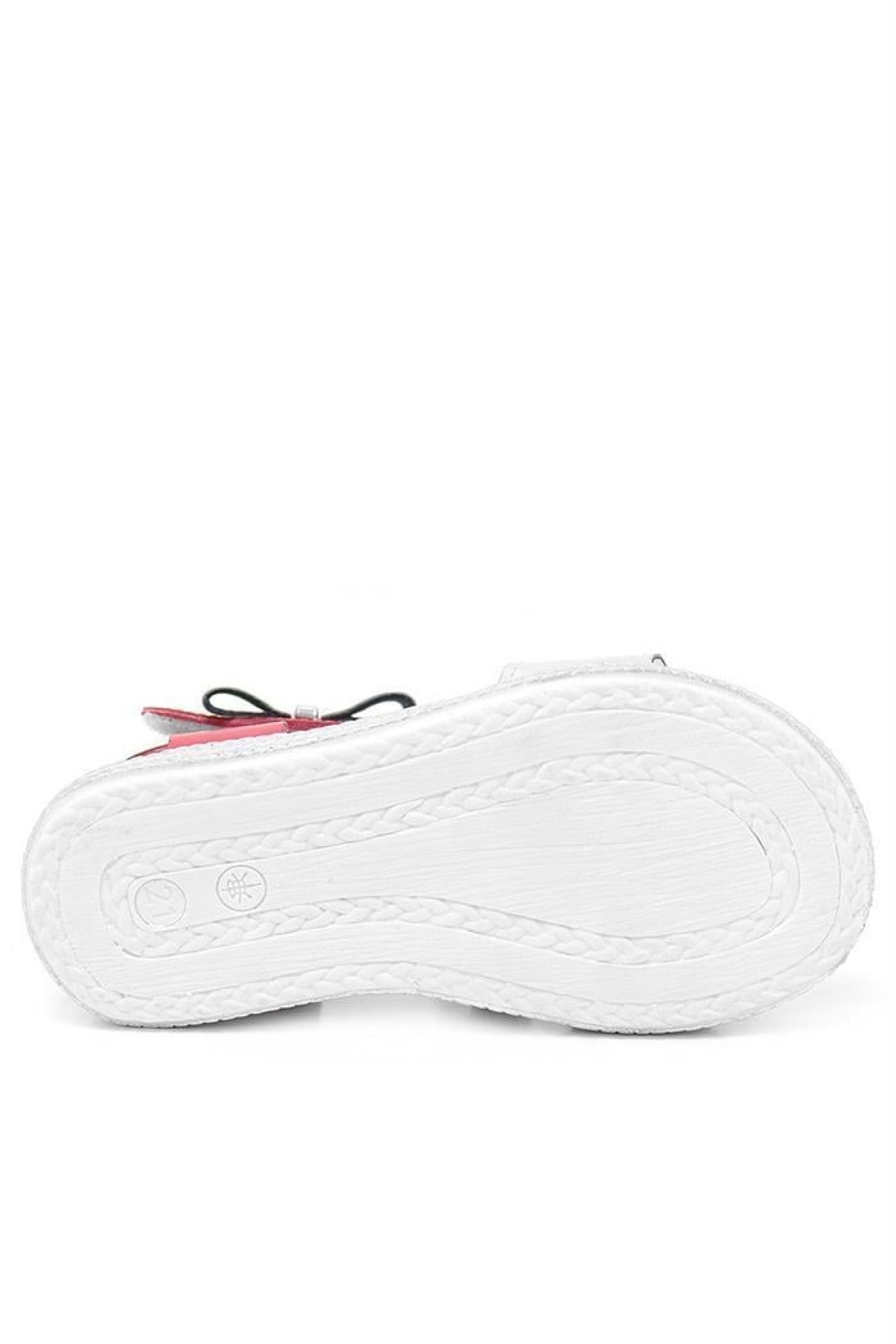 Artico Elenis Hakiki Deri Kırmızı Gümüş Kız Bebek Sandalet - Görsel 8