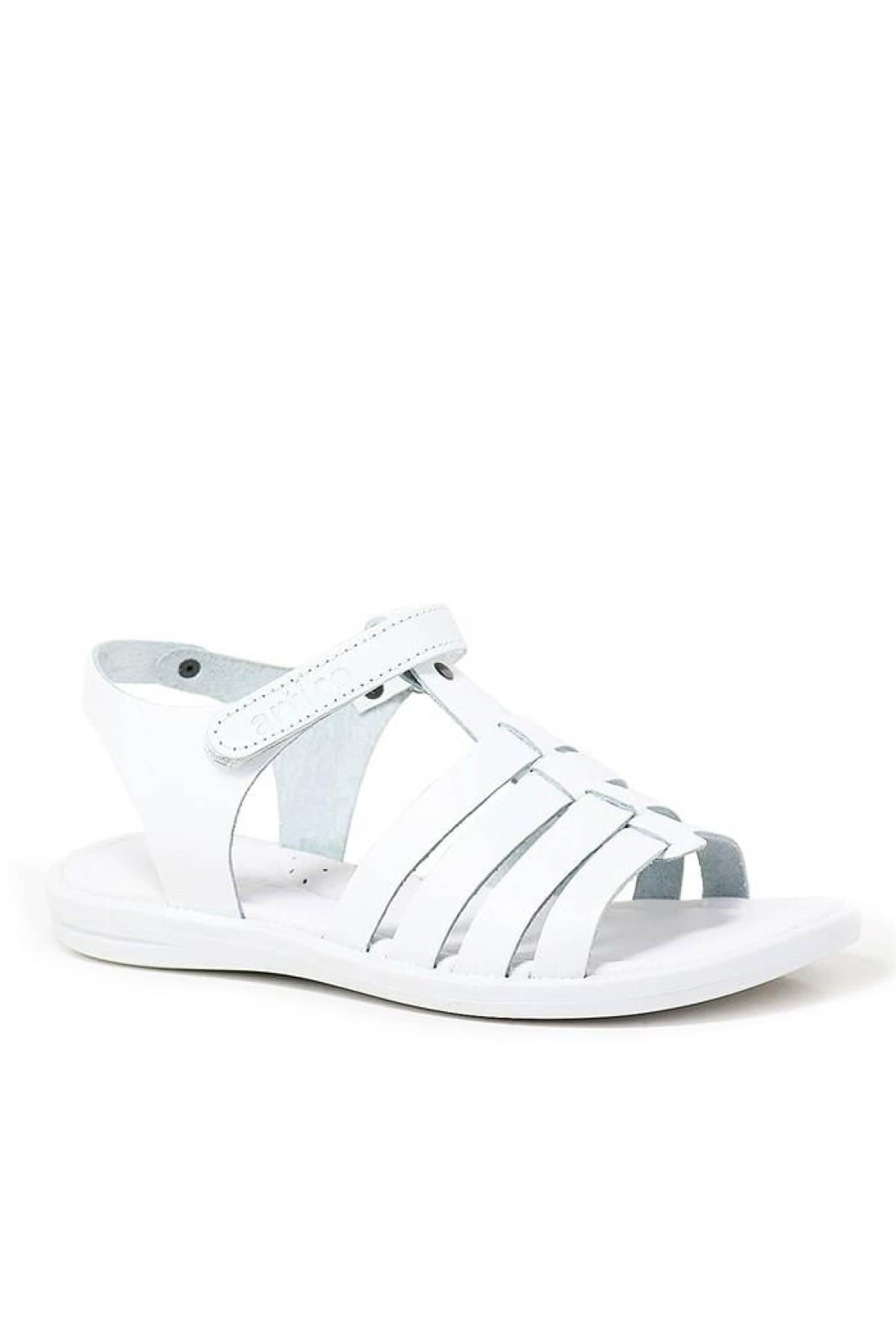 Artico Bellini Beyaz Hakiki Deri Vaketa Kız Çocuk Sandalet - Görsel 2