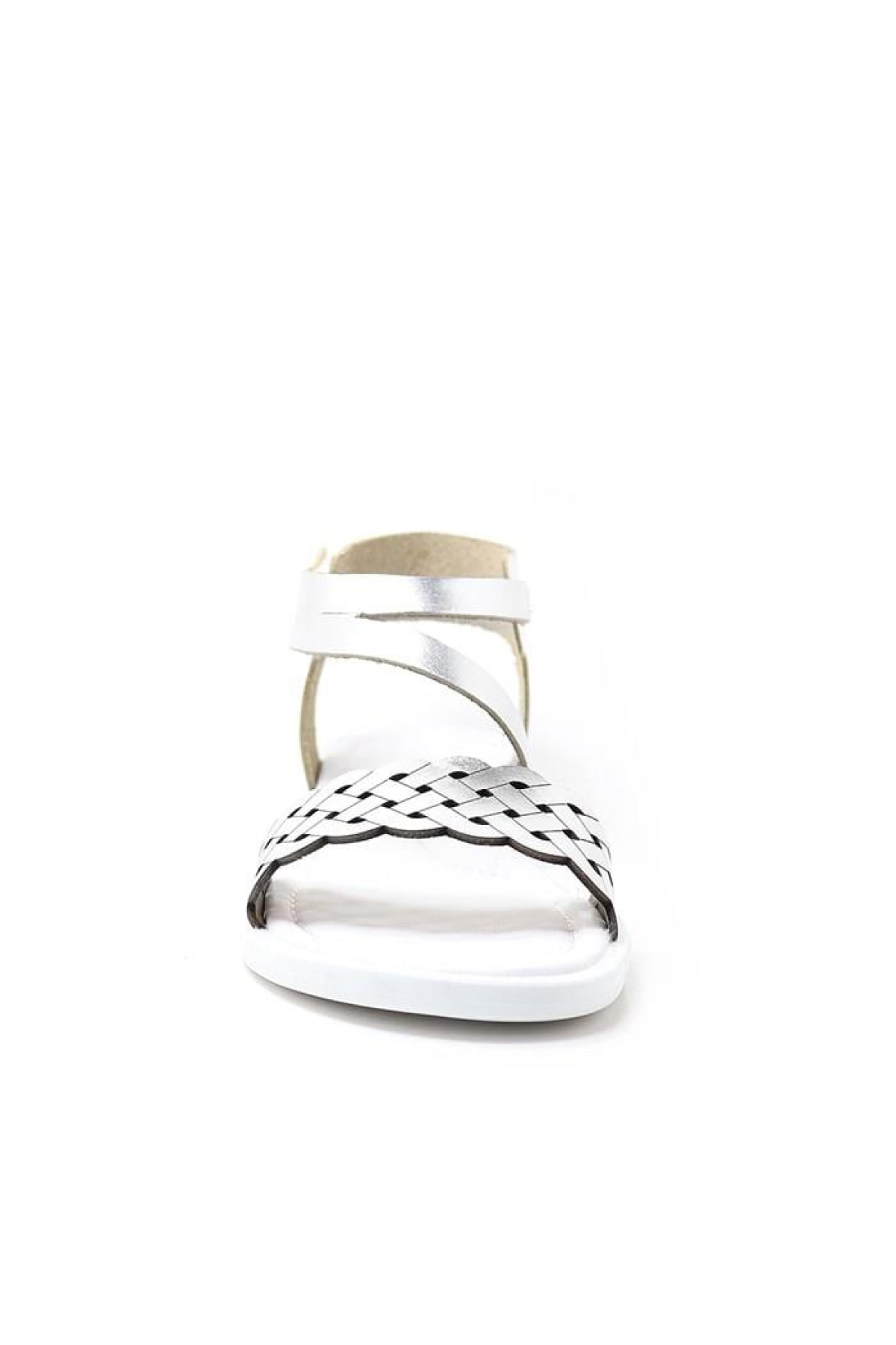 Artico Etoile Hakiki Deri Vaketa Gümüş Gri Kız Çocuk Sandalet - Görsel 5