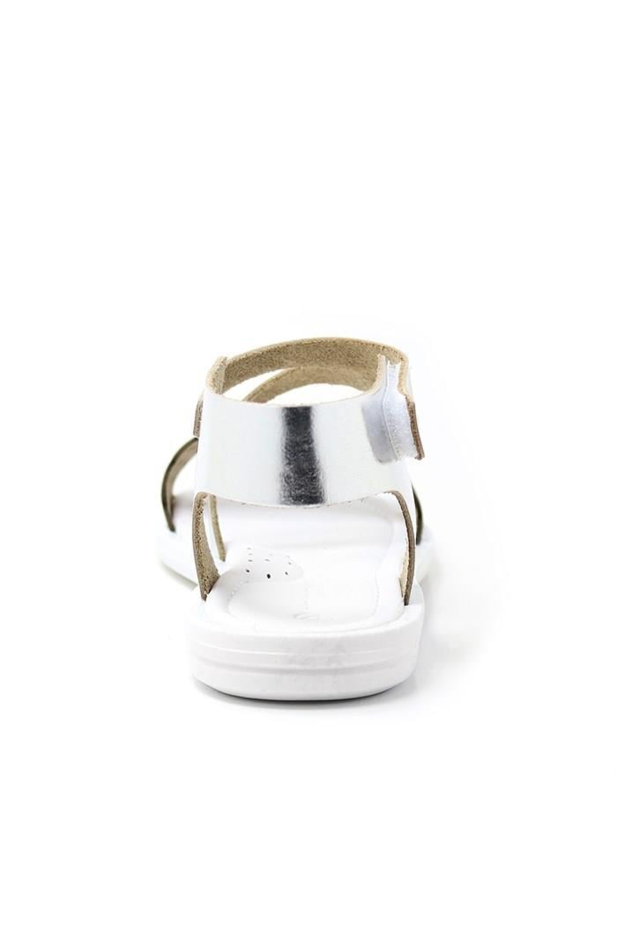 Artico Etoile Hakiki Deri Vaketa Gümüş Gri Kız Çocuk Sandalet - Görsel 6