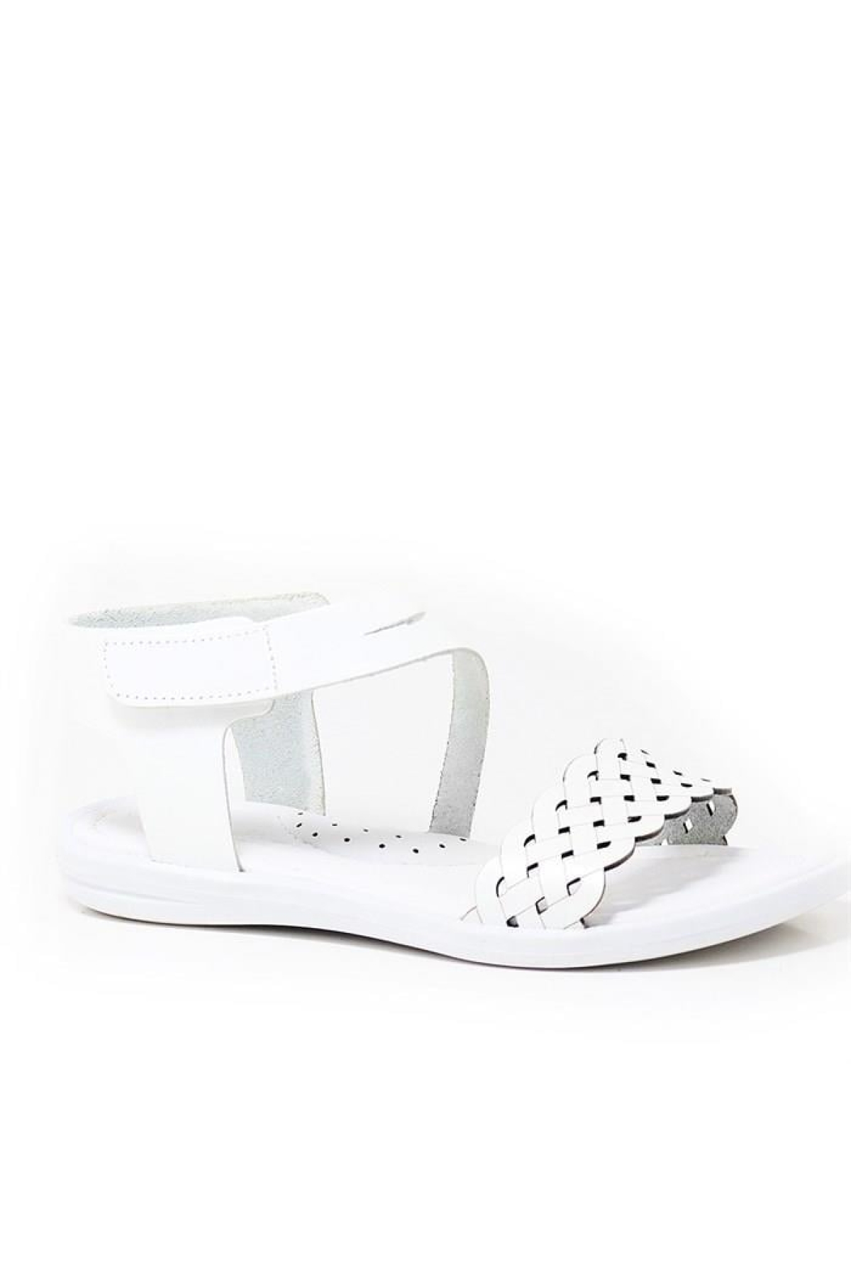 Artico Etoile Hakiki Deri Beyaz Vaketa Kız Çocuk Sandalet - Görsel 2