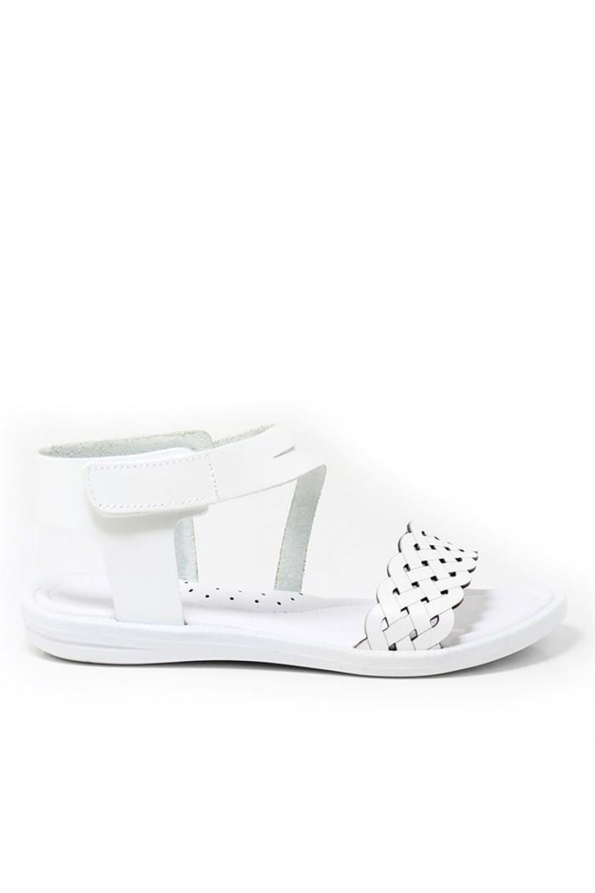Artico Etoile Hakiki Deri Beyaz Vaketa Kız Çocuk Sandalet - Görsel 3