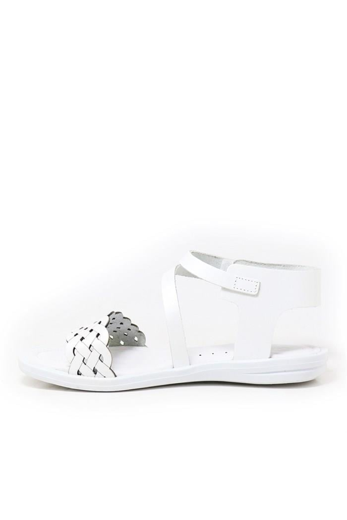 Artico Etoile Hakiki Deri Beyaz Vaketa Kız Çocuk Sandalet - Görsel 4