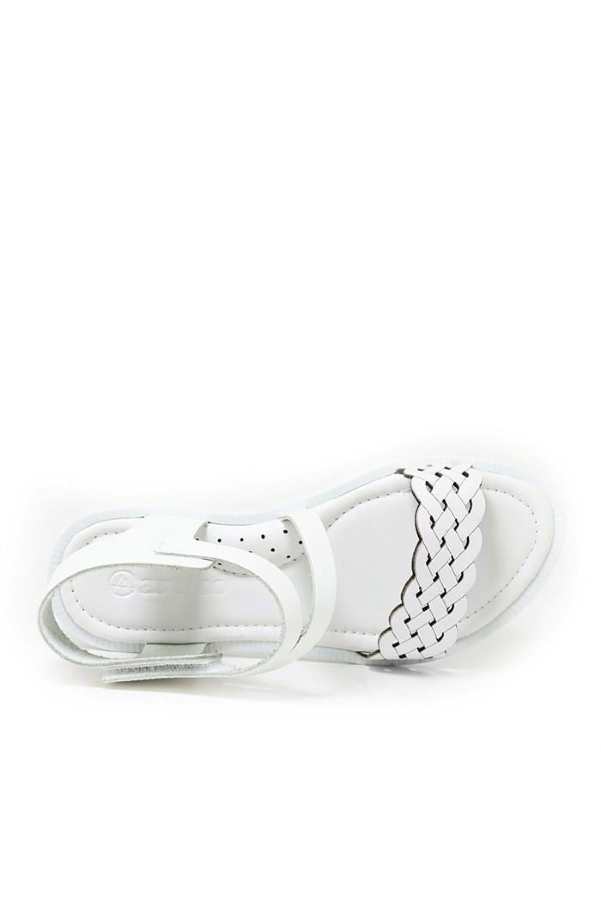 Artico Etoile Hakiki Deri Beyaz Vaketa Kız Çocuk Sandalet - Görsel 7