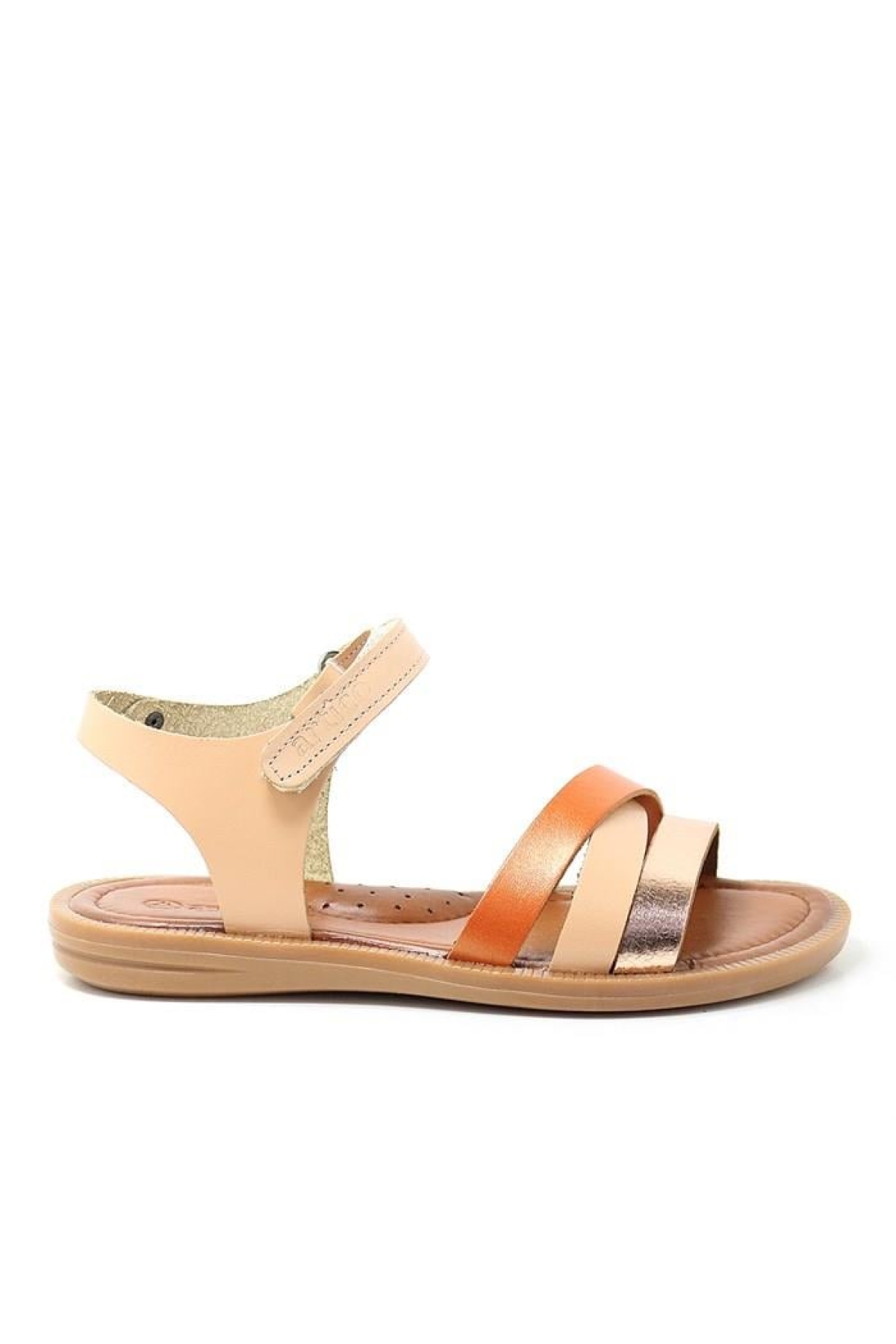 Artico Alexia Hakiki Deri Vaketa Taba Kız Çocuk Sandalet - Görsel 3