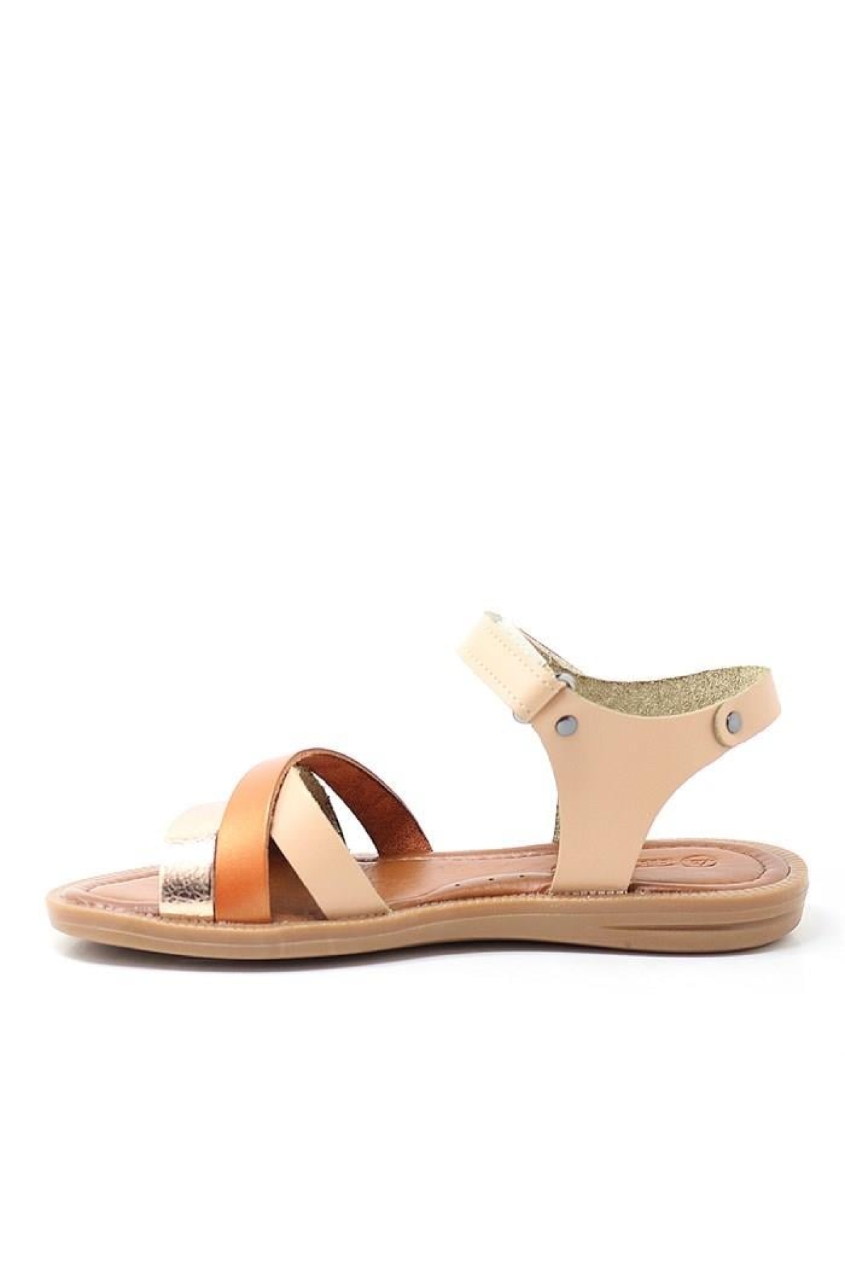 Artico Alexia Hakiki Deri Vaketa Taba Kız Çocuk Sandalet - Görsel 4