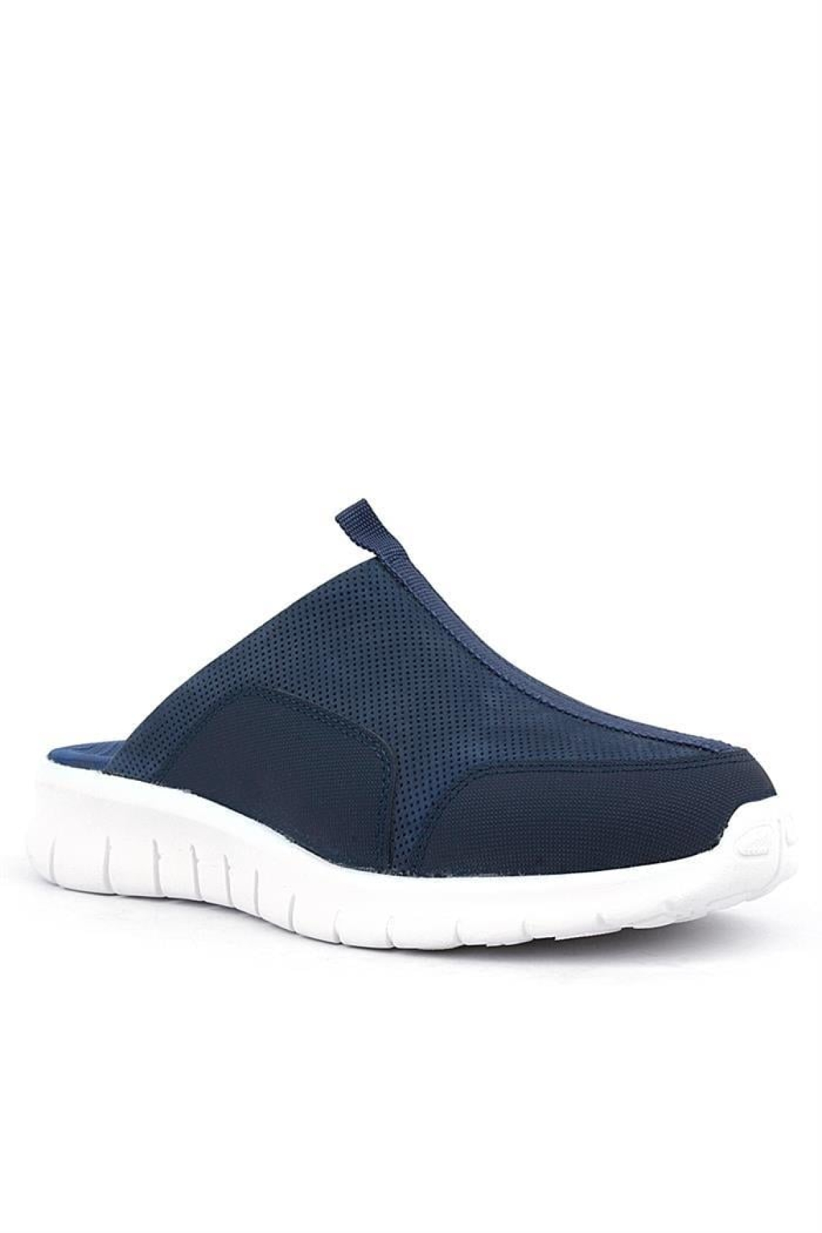 Medikal Hakiki Deri Koyu Lacivert Comfort Spor Terlik - Görsel 2