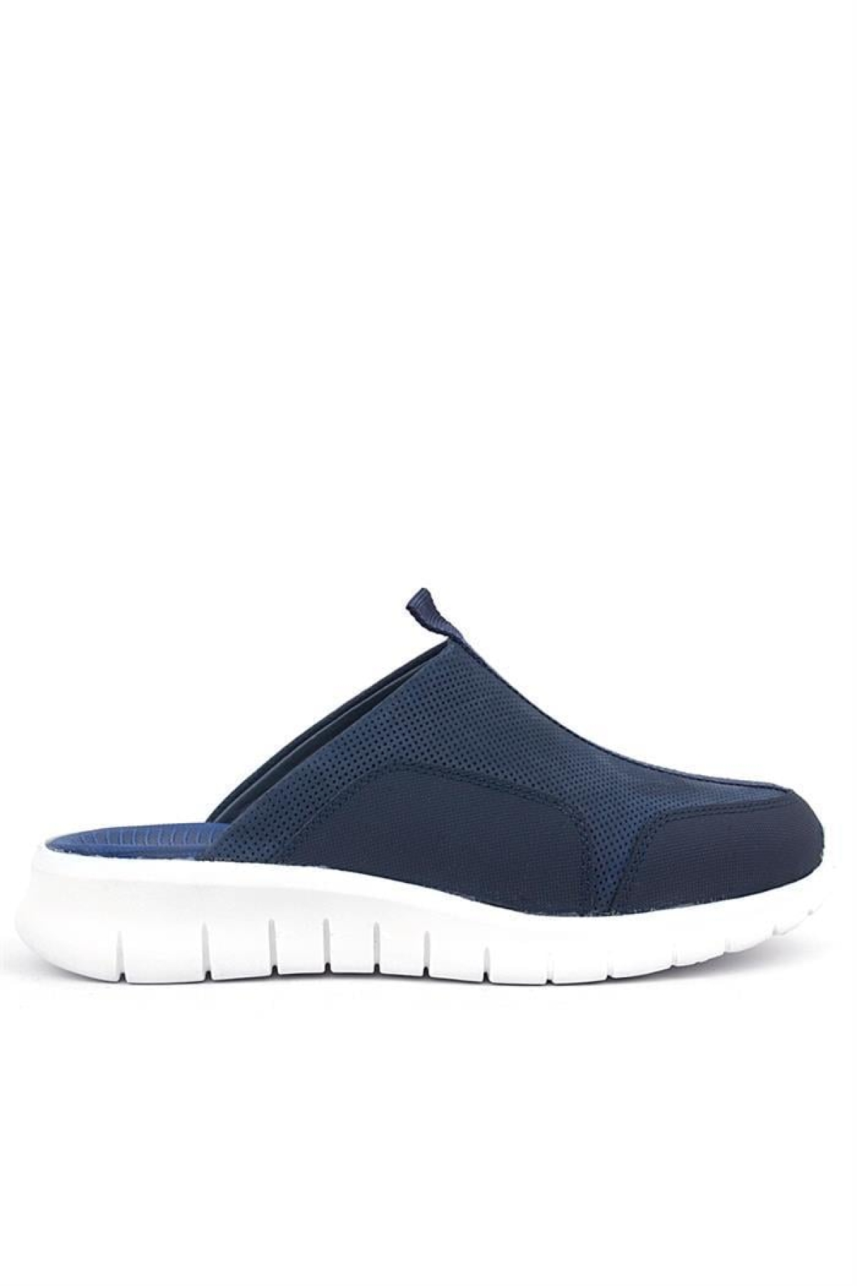 Medikal Hakiki Deri Koyu Lacivert Comfort Spor Terlik - Görsel 3