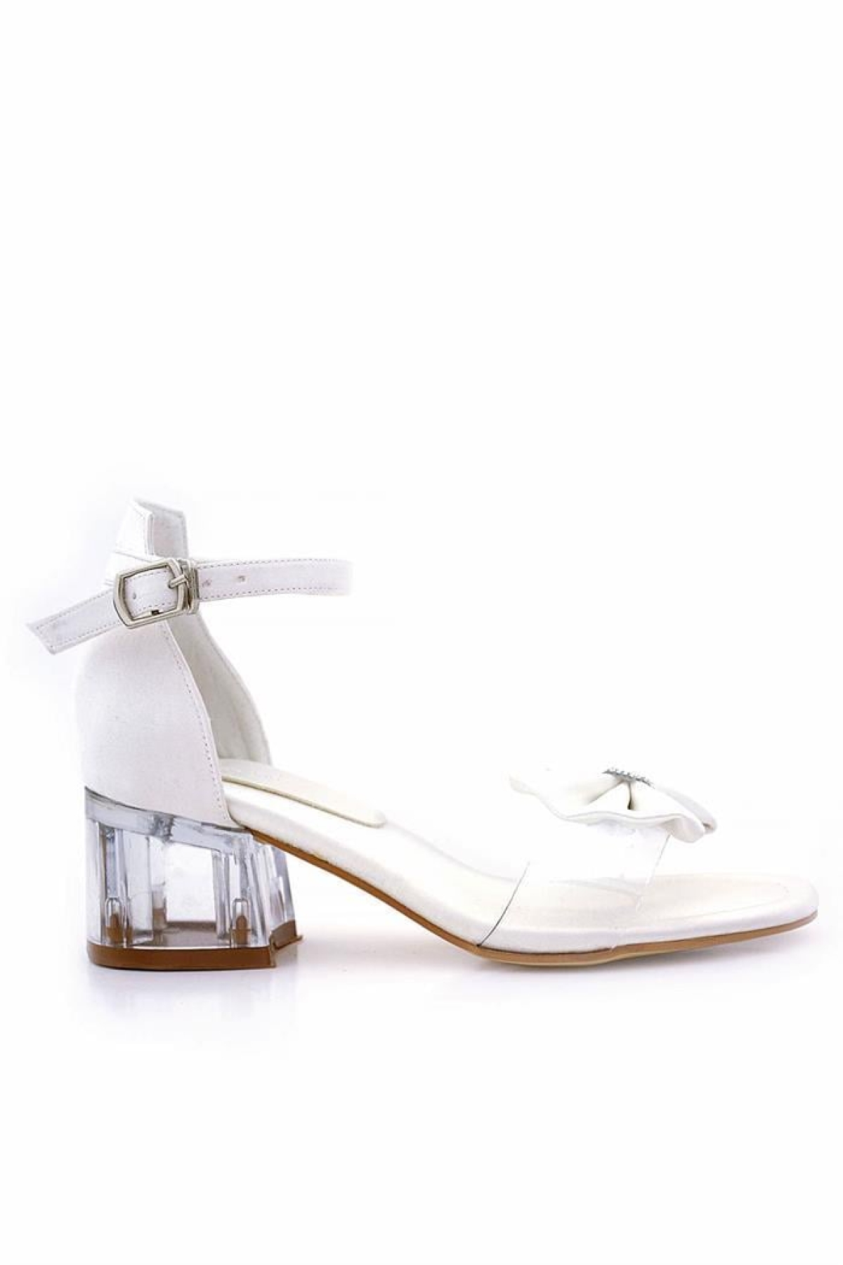 Hapshoe KidsJessie Sedef Saten Kurdeleli Kız Çocuk Topuklu Ayakkabı