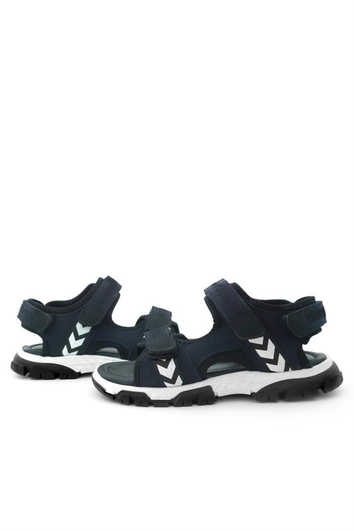 Hakiki Deri Lacivert Siyah Cırt Cırtlı Erkek Çocuk Sandalet - Görsel 9
