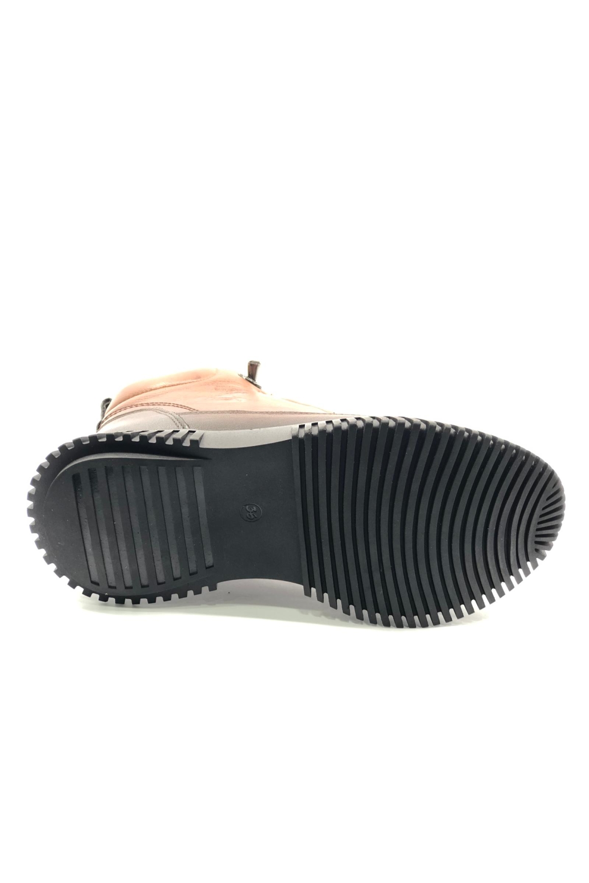 Melessa Hakiki Deri Düz Kaymaz Taban Ortopedik Kadın Bot - Görsel 7