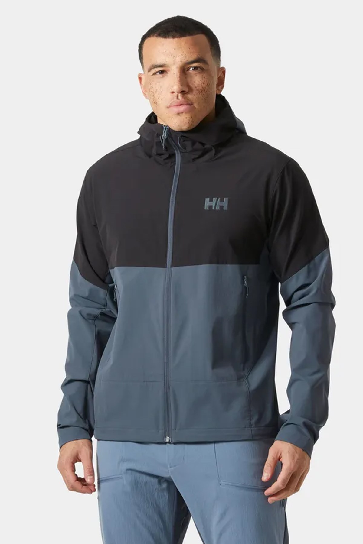 ロンハーマン soft shell Modacoat xs hello7 Erkek Oversize Kaşe Kaban Lacivert bol kesim uzun kaliteli
