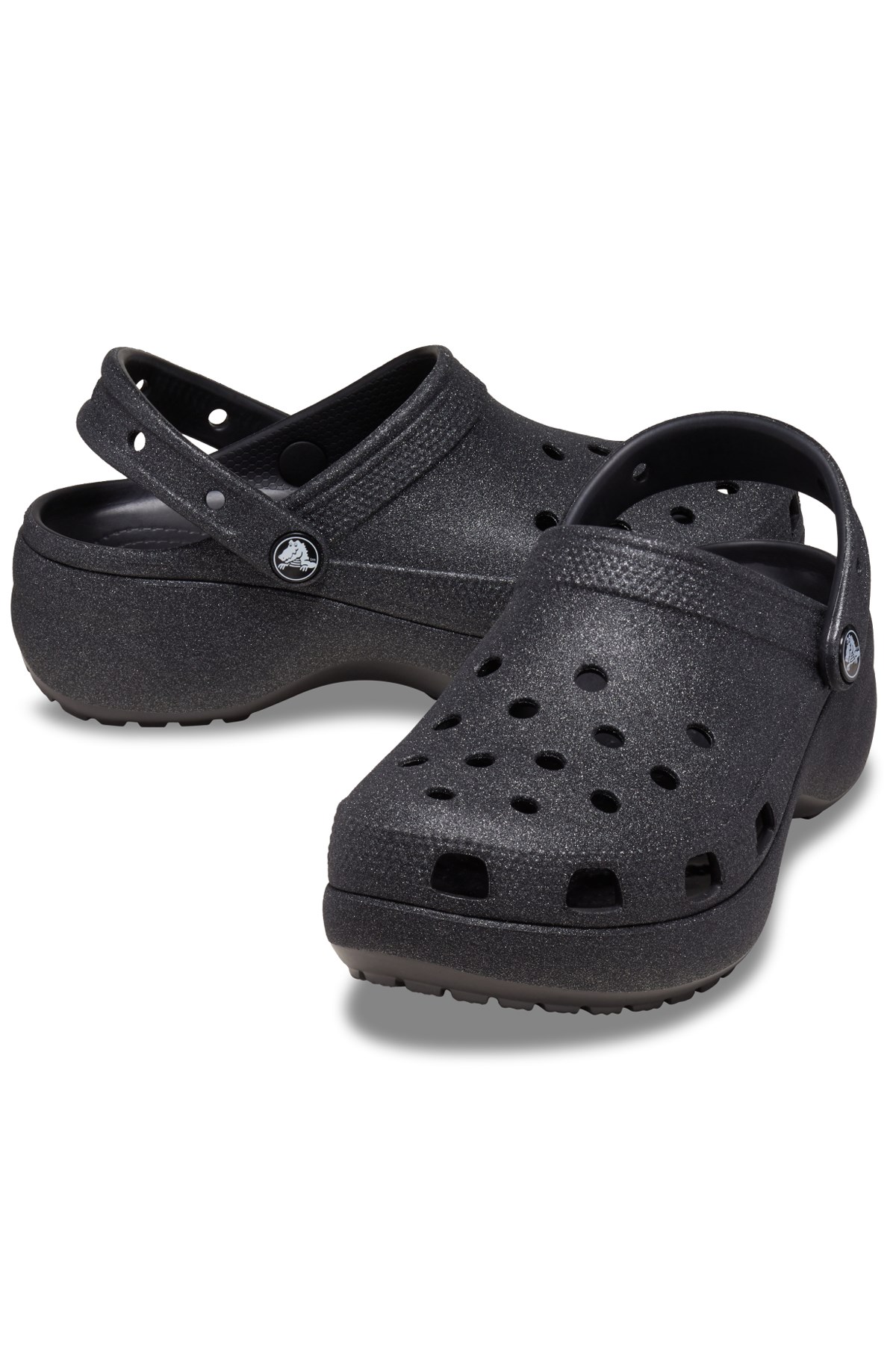 Crocs Crocs Siyah Classic Platform Glitter Kadın Sandalet Sandalet & Terlik | Flo Siyah - 3. görsel
