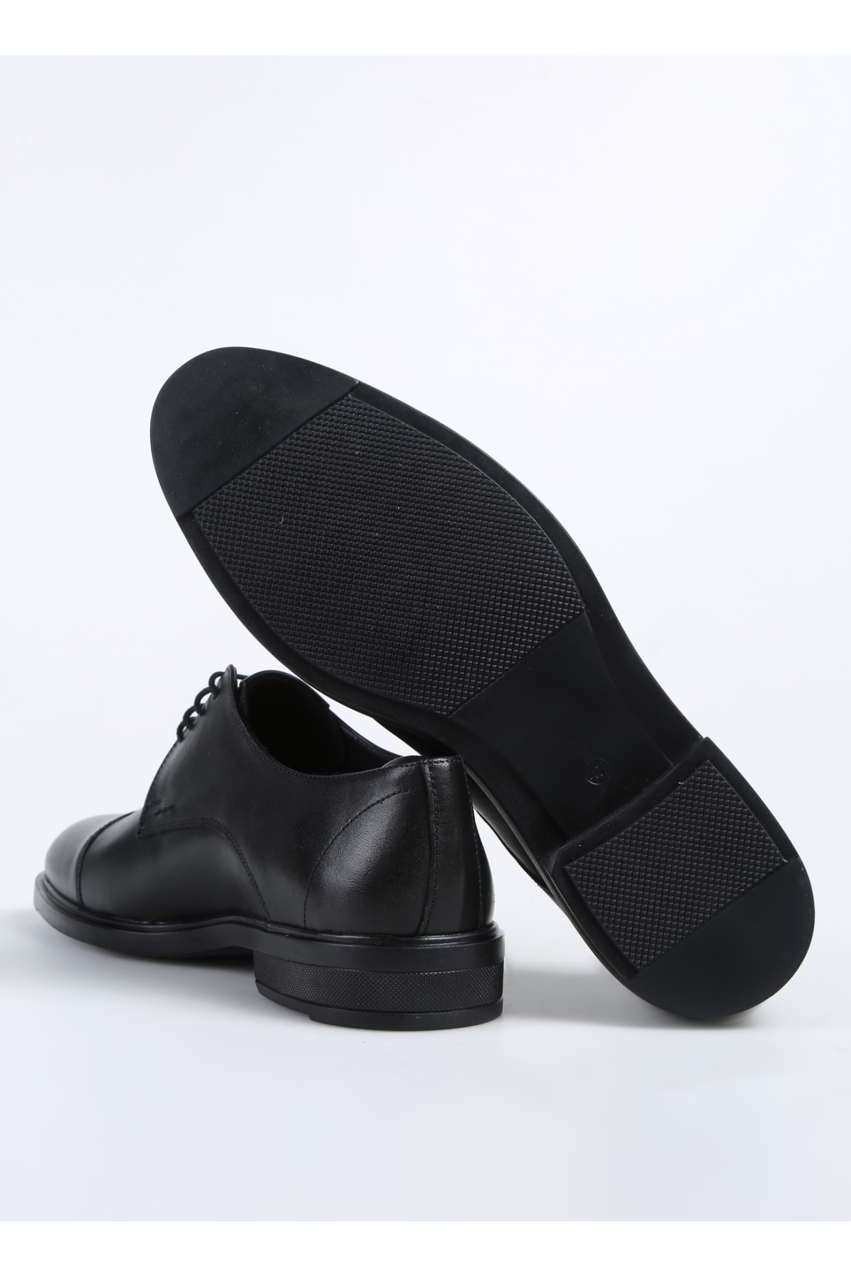 Siyah Erkek Deri Klasik Ayakkabı HOPER - Görsel 7
