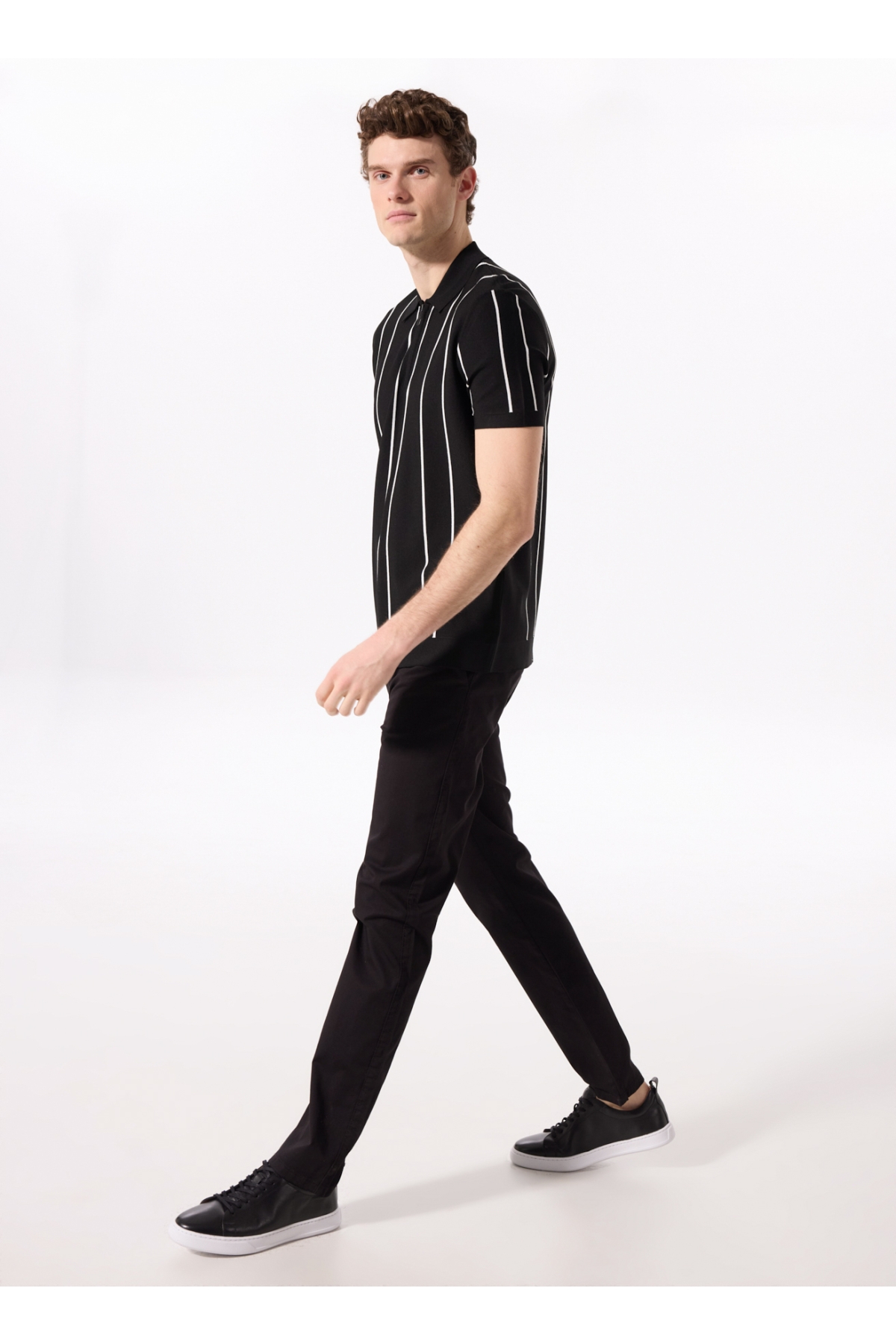 Fabrika Siyah Erkek Basic Chino Pantolon F4SM-PNT