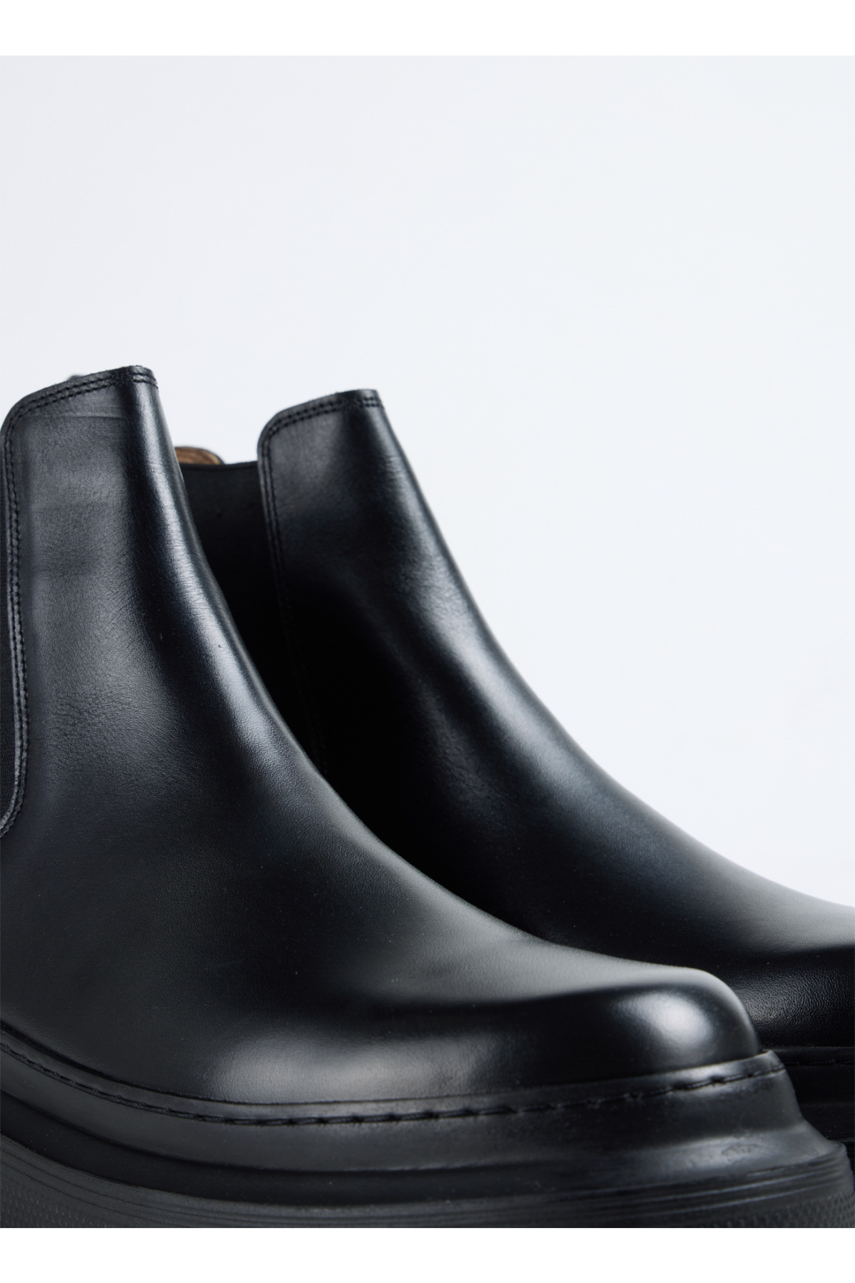 Siyah Erkek Deri Bot MENGA-ANITA - Görsel 3