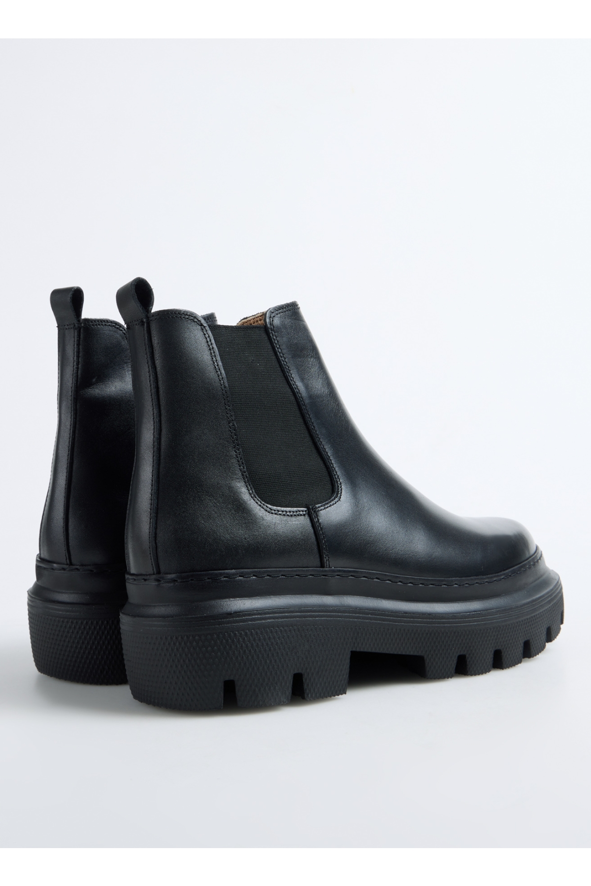 Siyah Erkek Deri Bot MENGA-ANITA - Görsel 4