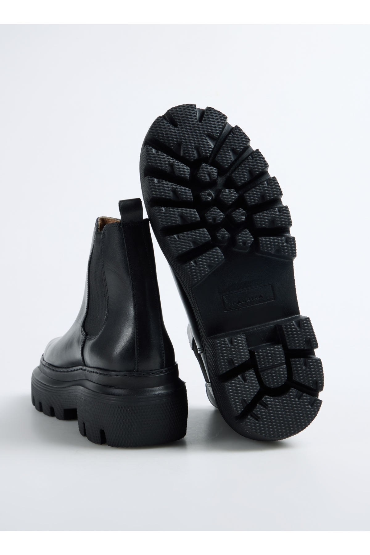 Siyah Erkek Deri Bot MENGA-ANITA - Görsel 5