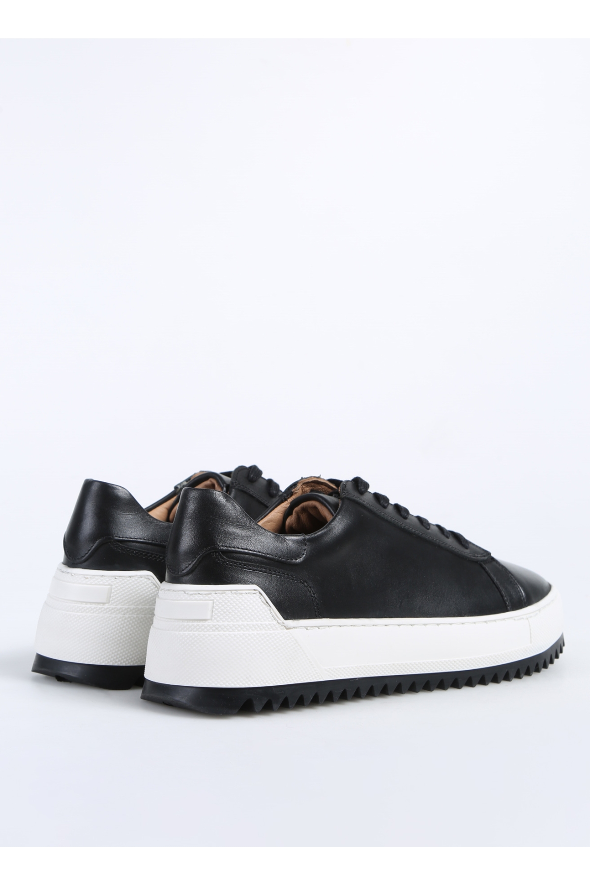 Siyah Erkek Deri Sneaker GIBSON - Görsel 4